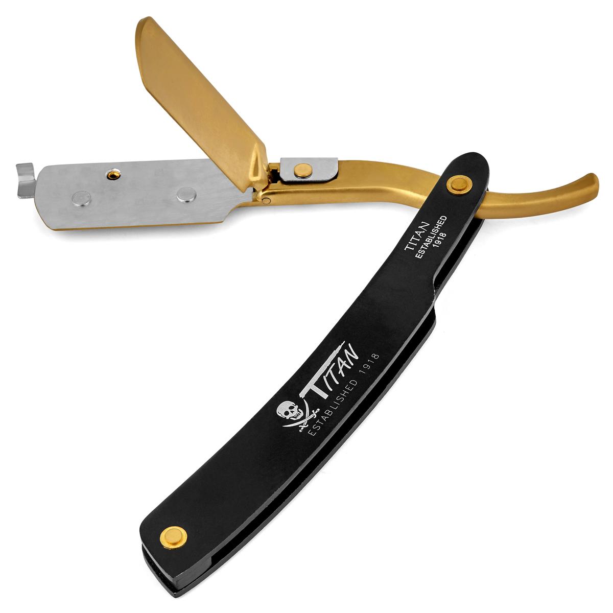 Gold-Tone Straight Razor for Disposable Blades | In stock! | Titan