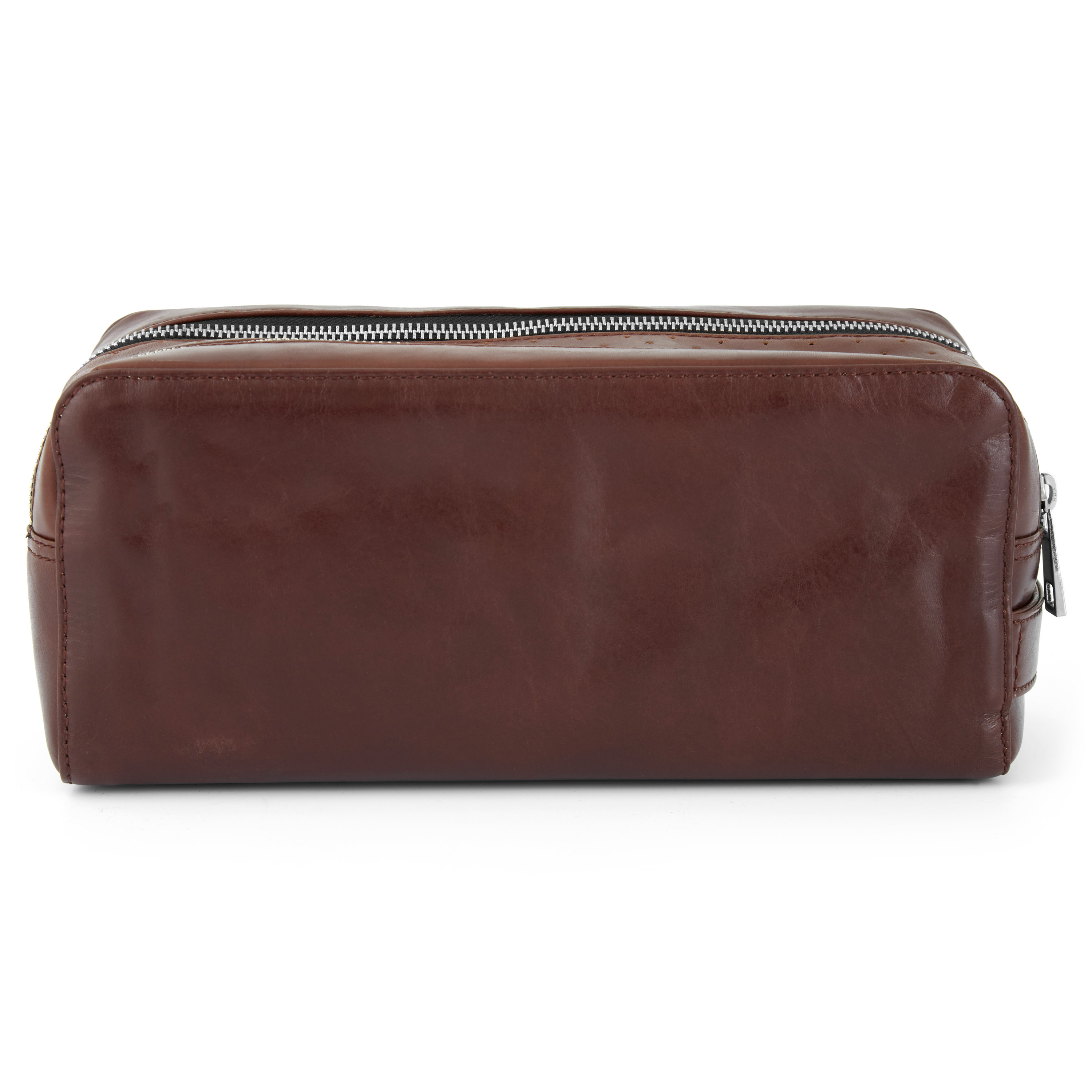 Brauner Doppelreißverschluss Jasper Kulturbeutel - 4