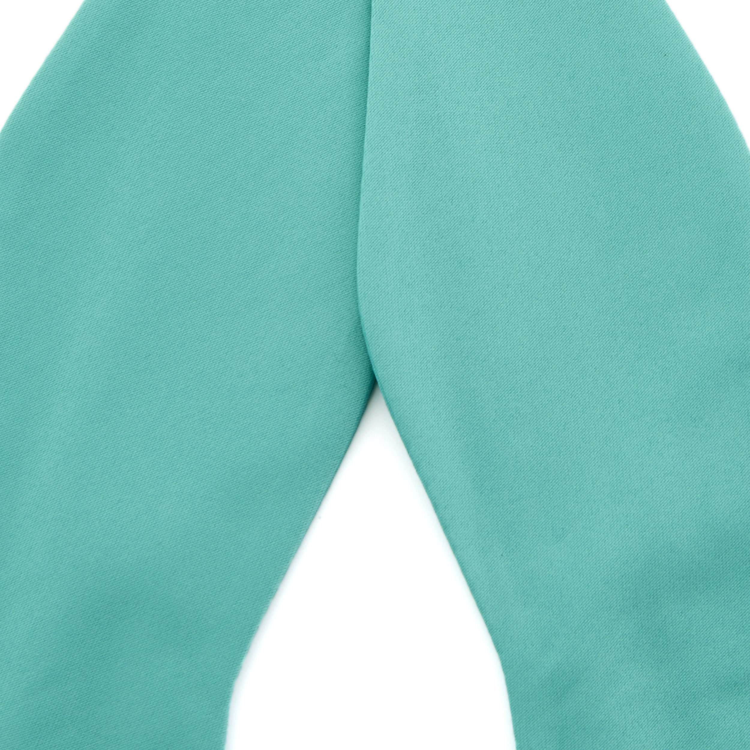 Türkisfarbene Basic Selbstbinder Fliege - 2