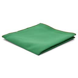Pochette de costume unie vert émeraude