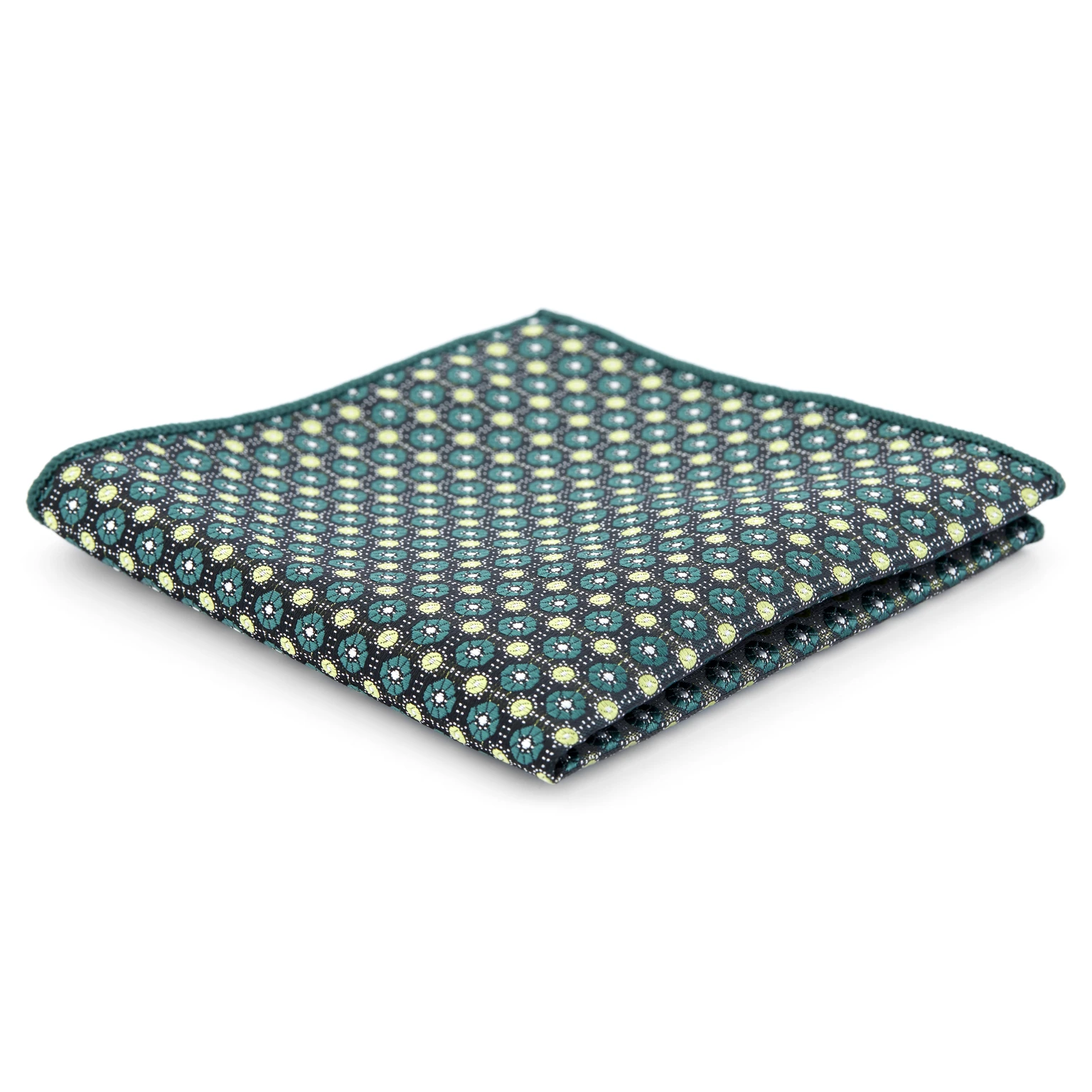 Green Patterned Pocket Square Green Patterned Pocket Square