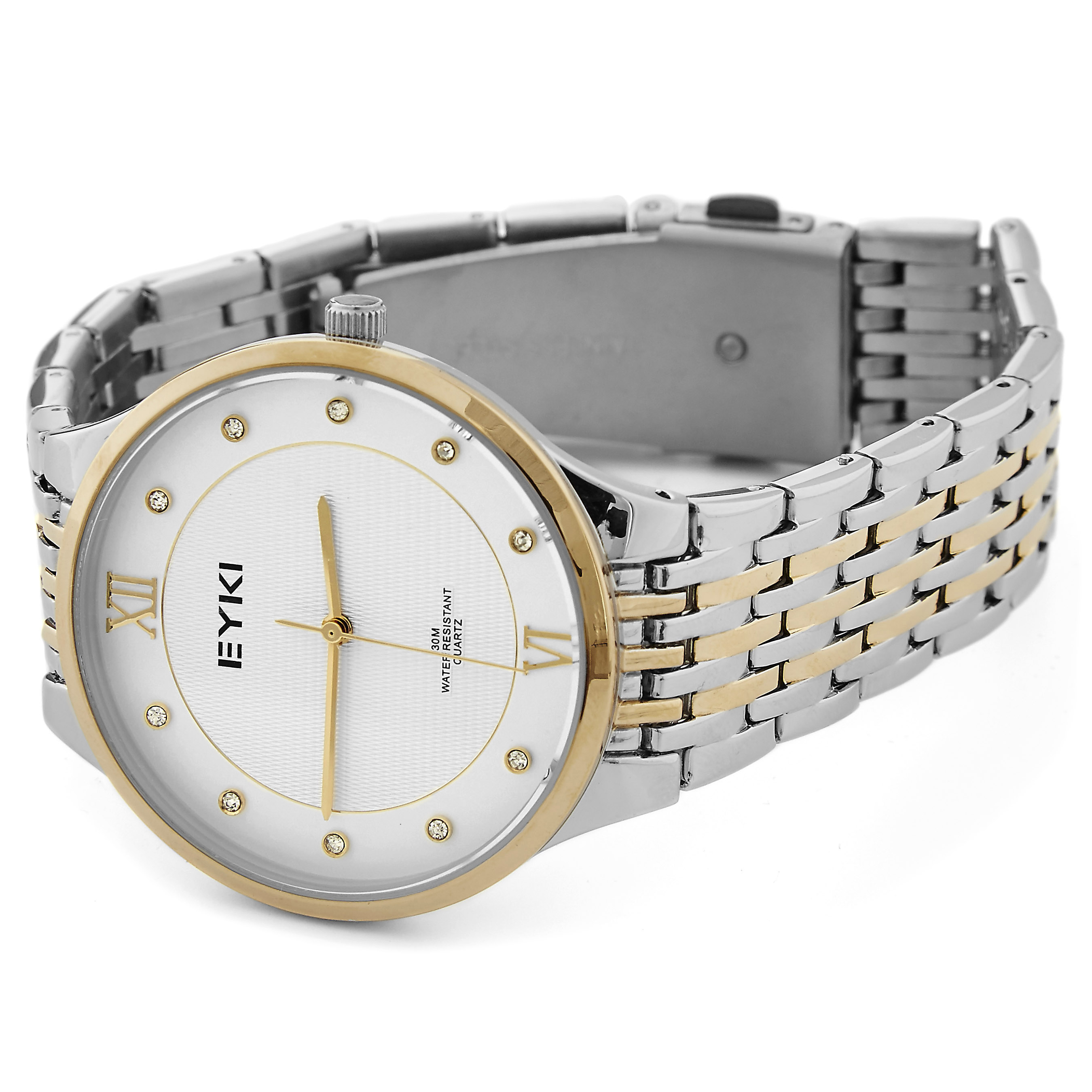 Λευκό / Χρυσό Ρολόι Elegance - 2