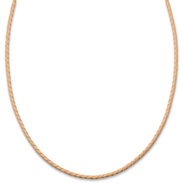 Tenvis | 1/8" (3 mm) Sand Leather Necklace
