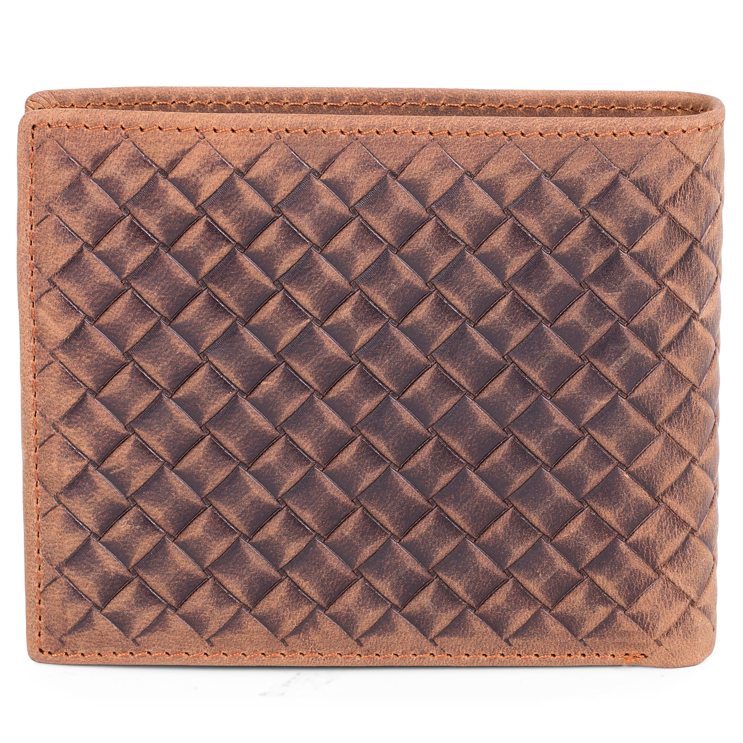 Kellanruskea punottu lompakko - 6