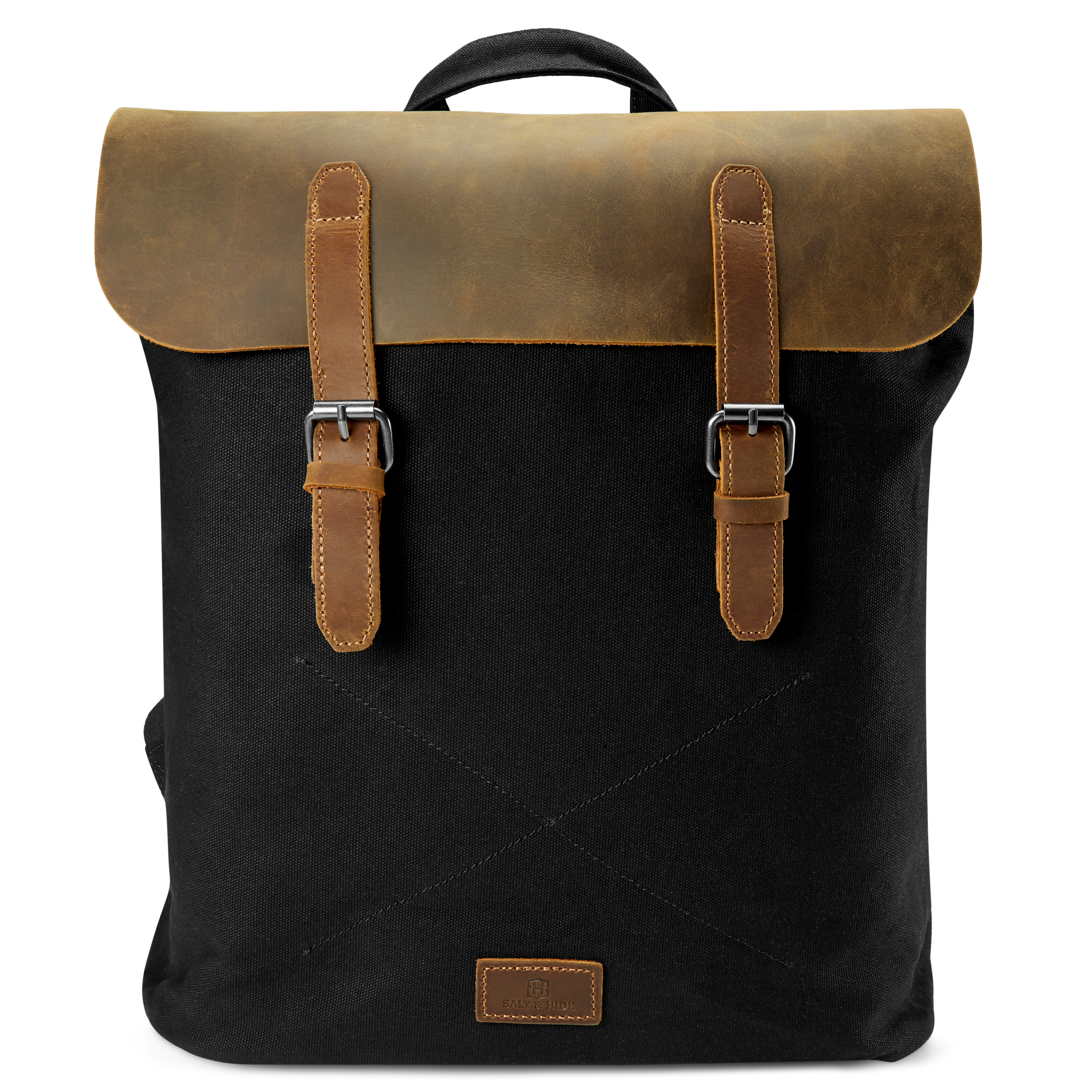 Mochila negra y marrón claro Tarpa Sonny  - 4