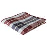 Soft Blue & Bordeaux Chequered Pocket Square