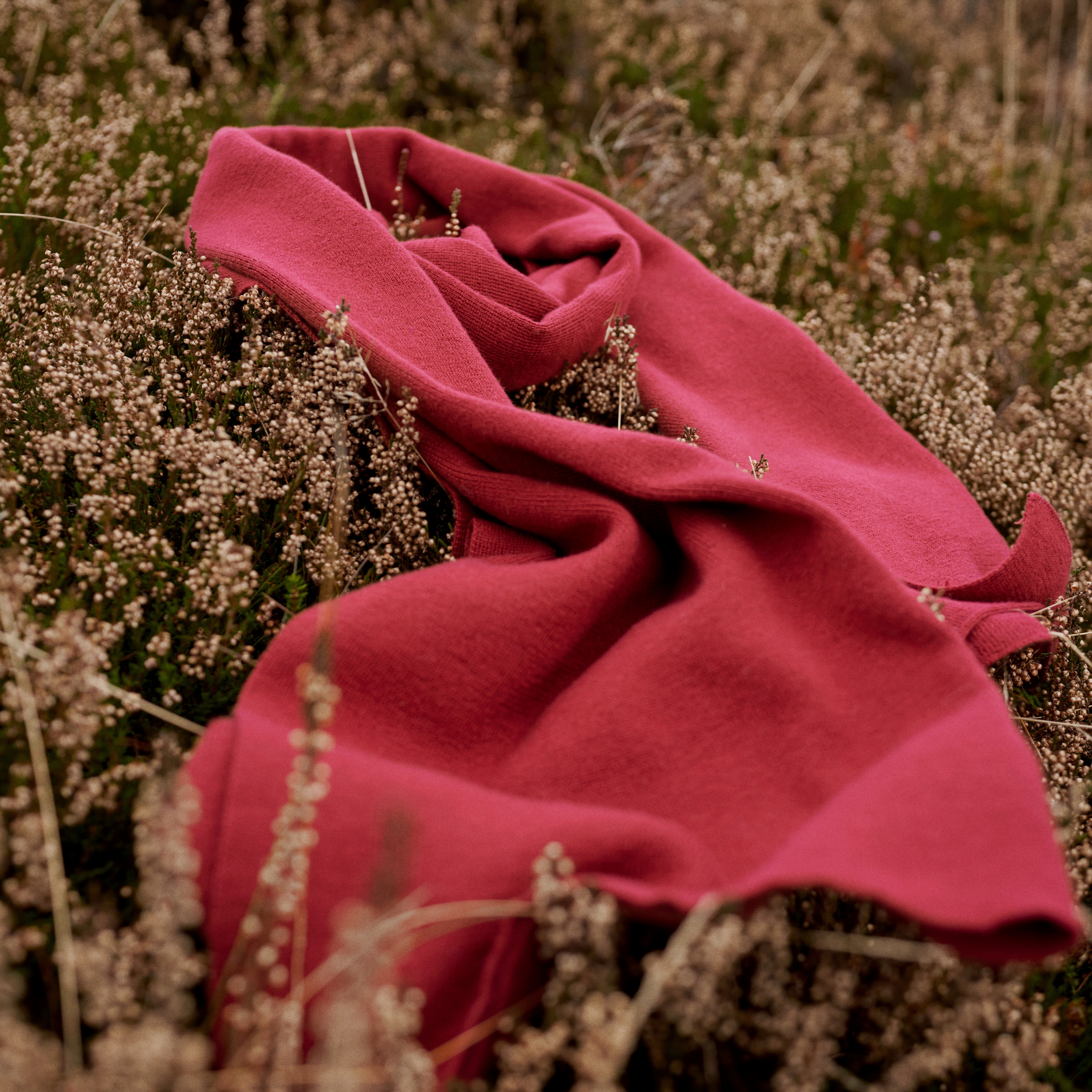 Hiems | Burgundy Recycled Cotton Scarf - 6