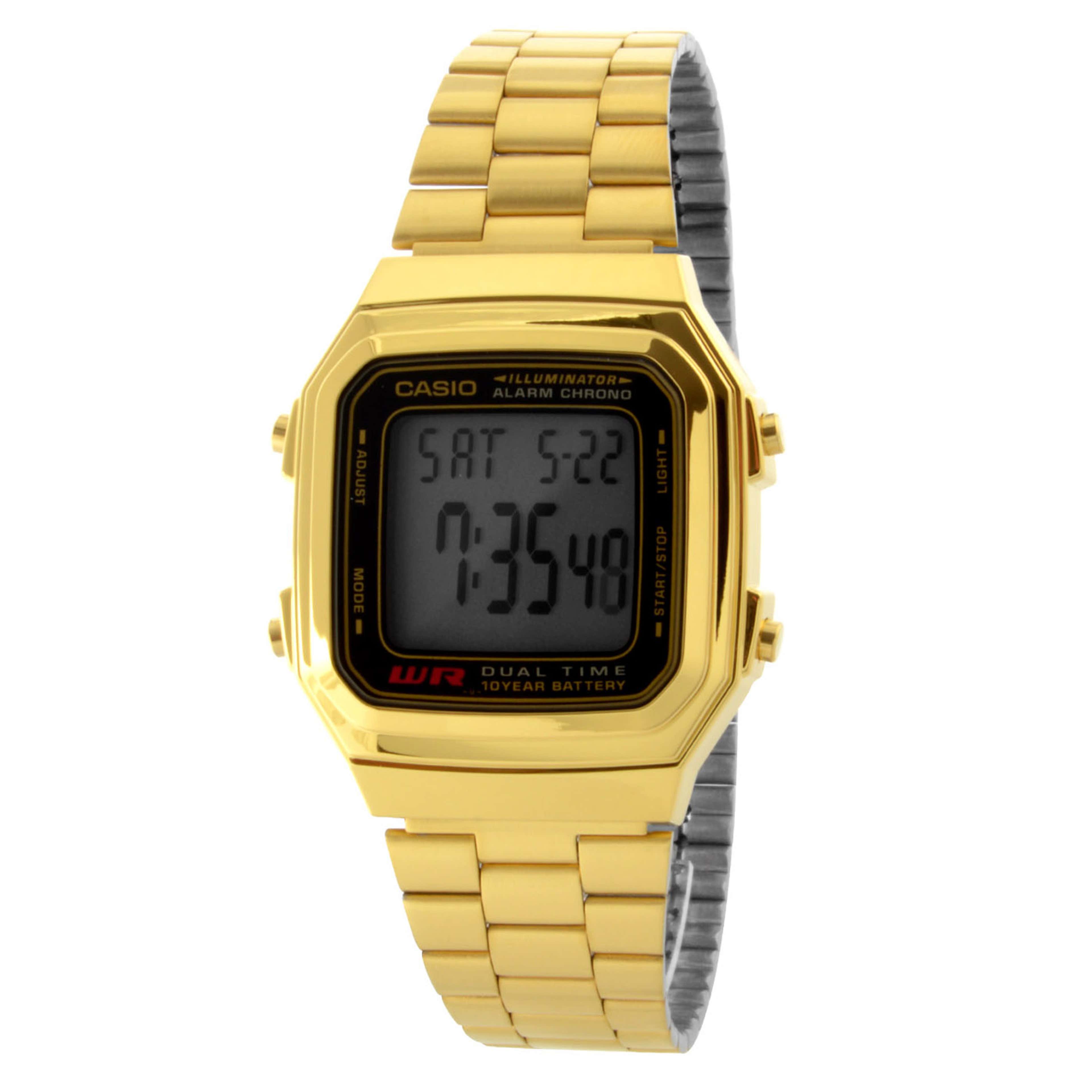 Casio Gold-Tone Multi Retro Watch