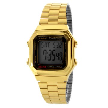 Zlaté retro hodinky Casio Multi Gold