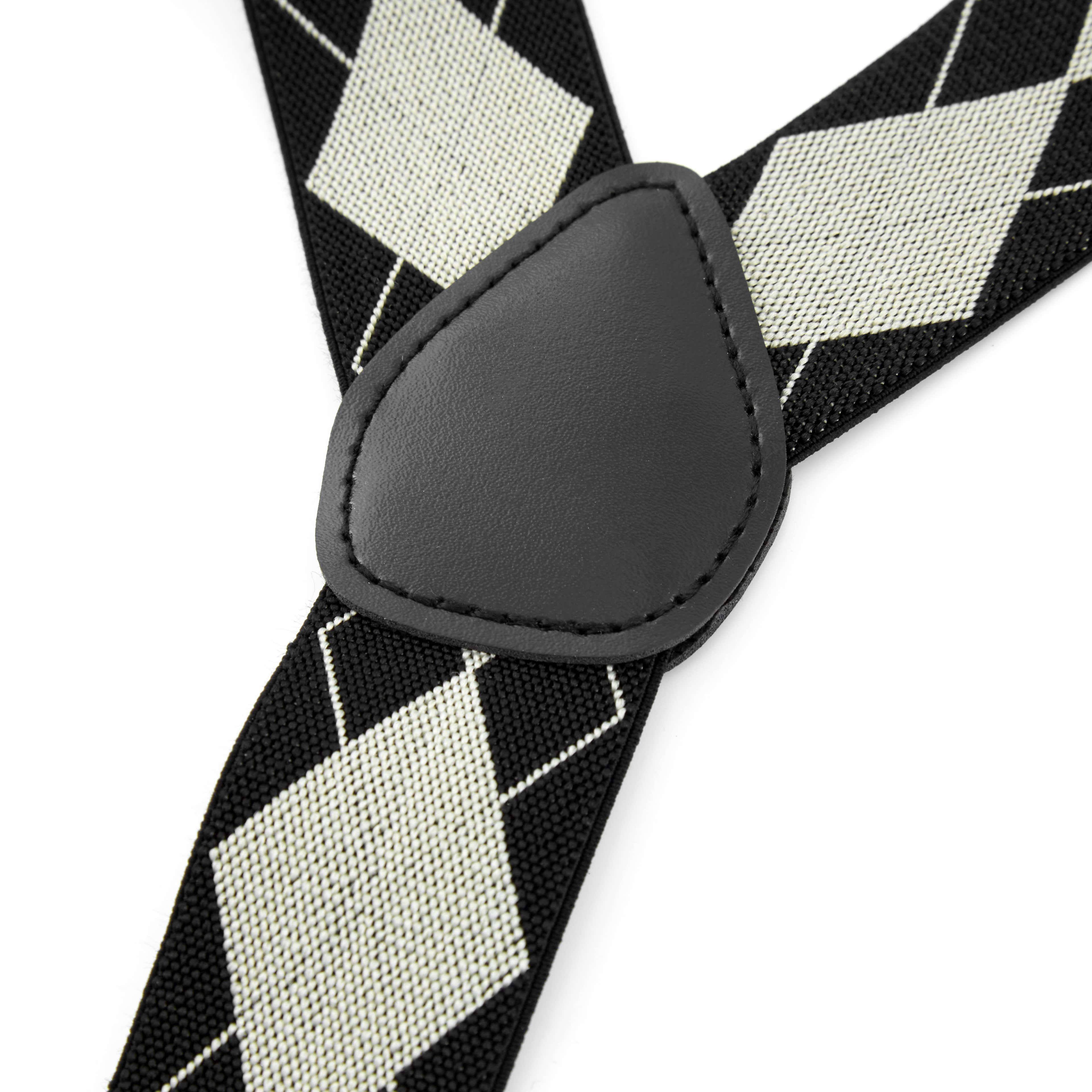 Large Diamond Patterned Suspenders - 3 - gallery