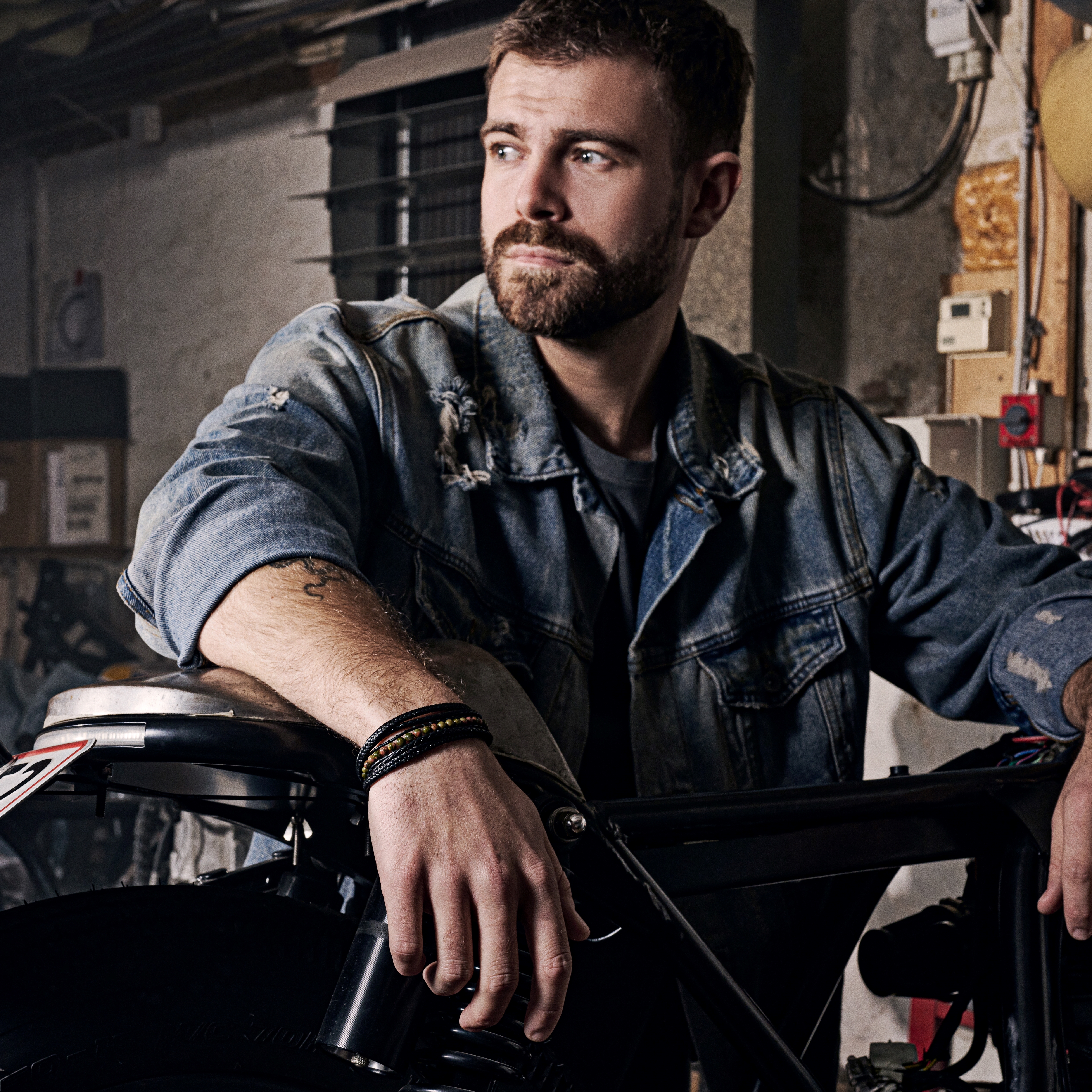 Naxos turkiz imperial jaspis usnjena zapestnica - 4