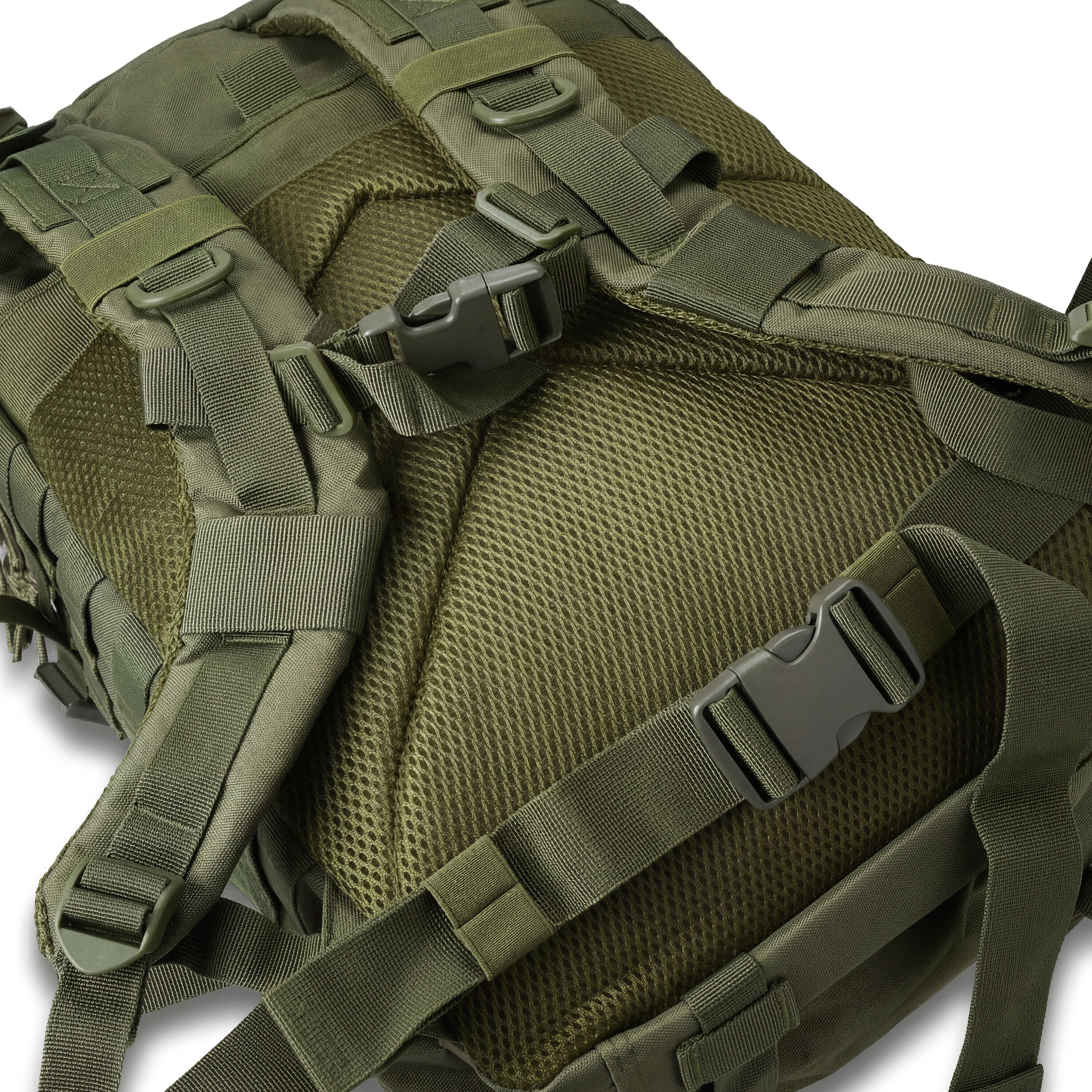 Expedition | Armygrüner taktischer Rucksack mit 40 L Volumen und Patch-Fläche - 4