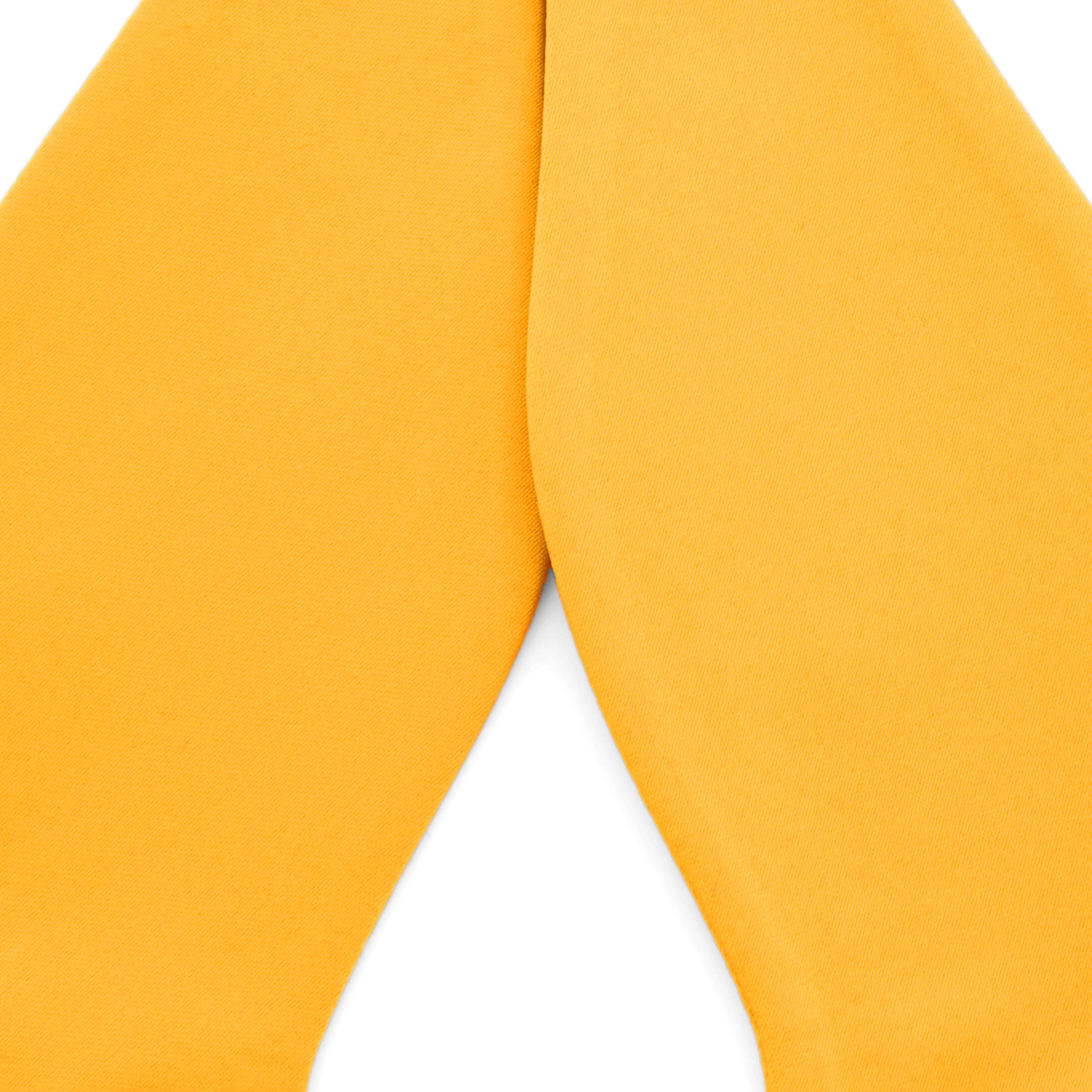 Ochre Yellow Self-Tie Basic Bow Tie - 2