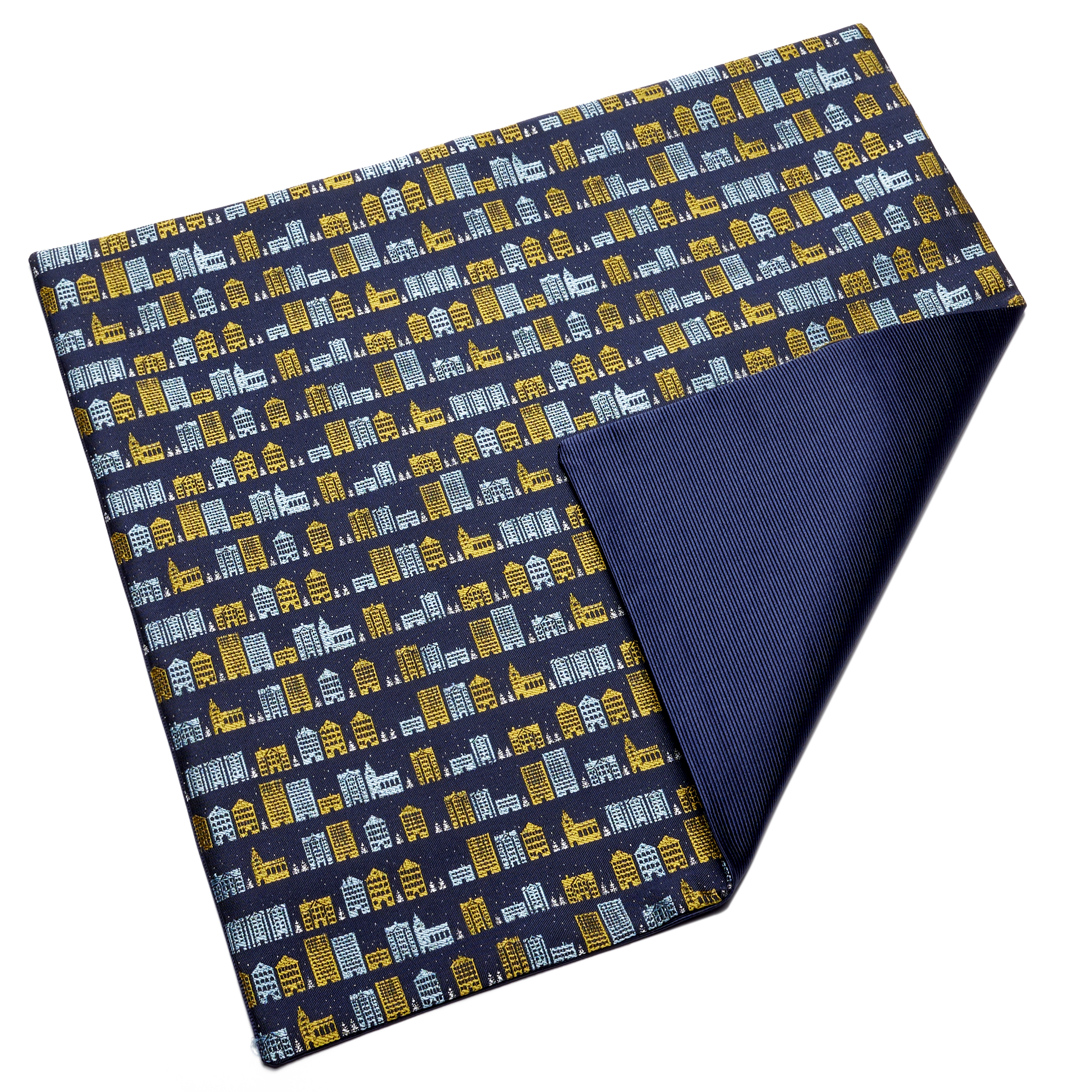 Pañuelo de bolsillo azul marino de Winter Wonderland - 5