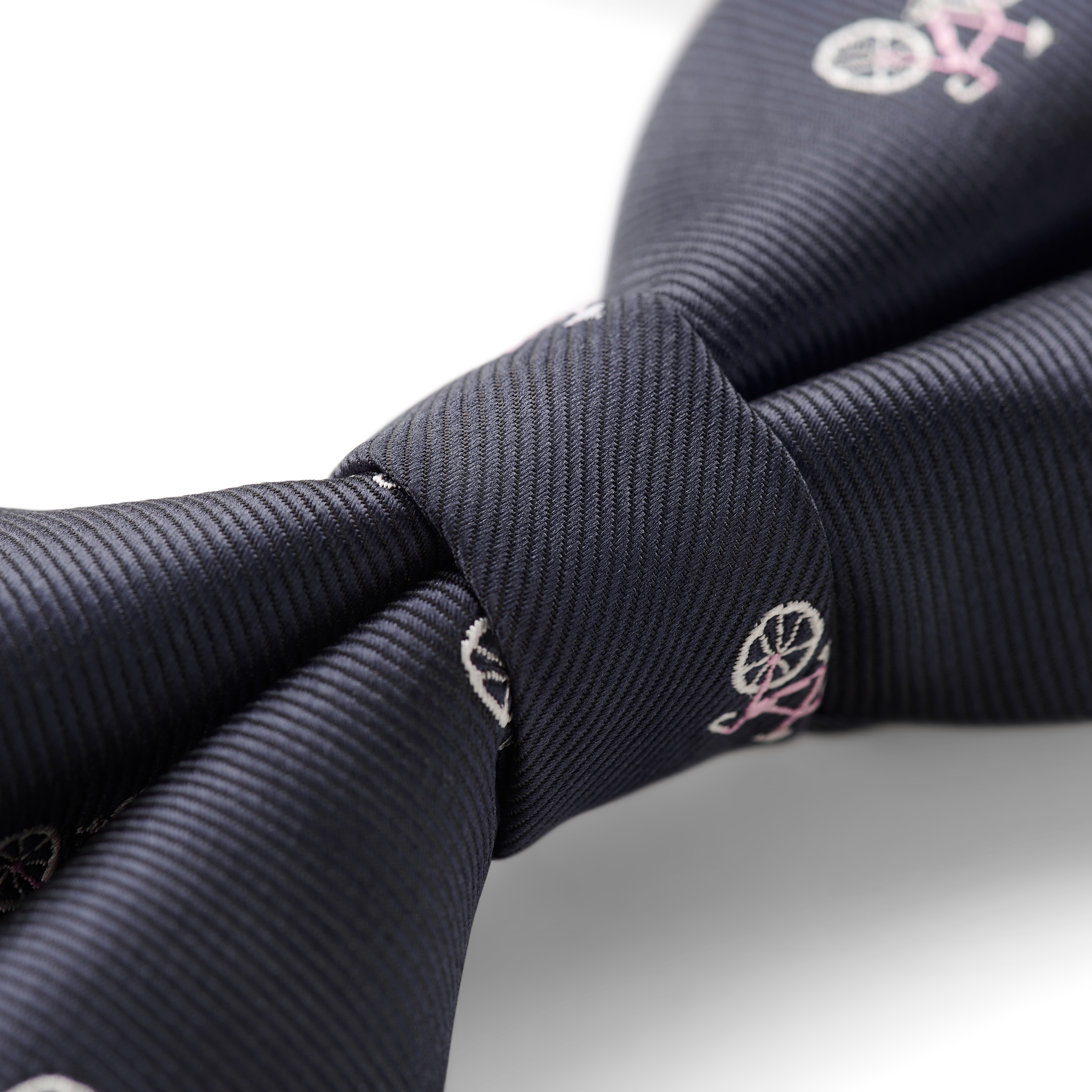 Motos | Marinblå Knuten Fluga med Cykel - 3