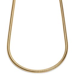 Vintage 14K Gold Thick Snake Chain Necklace