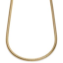 Essentials | 6 mm Gold-Tone Snake Chain Necklace