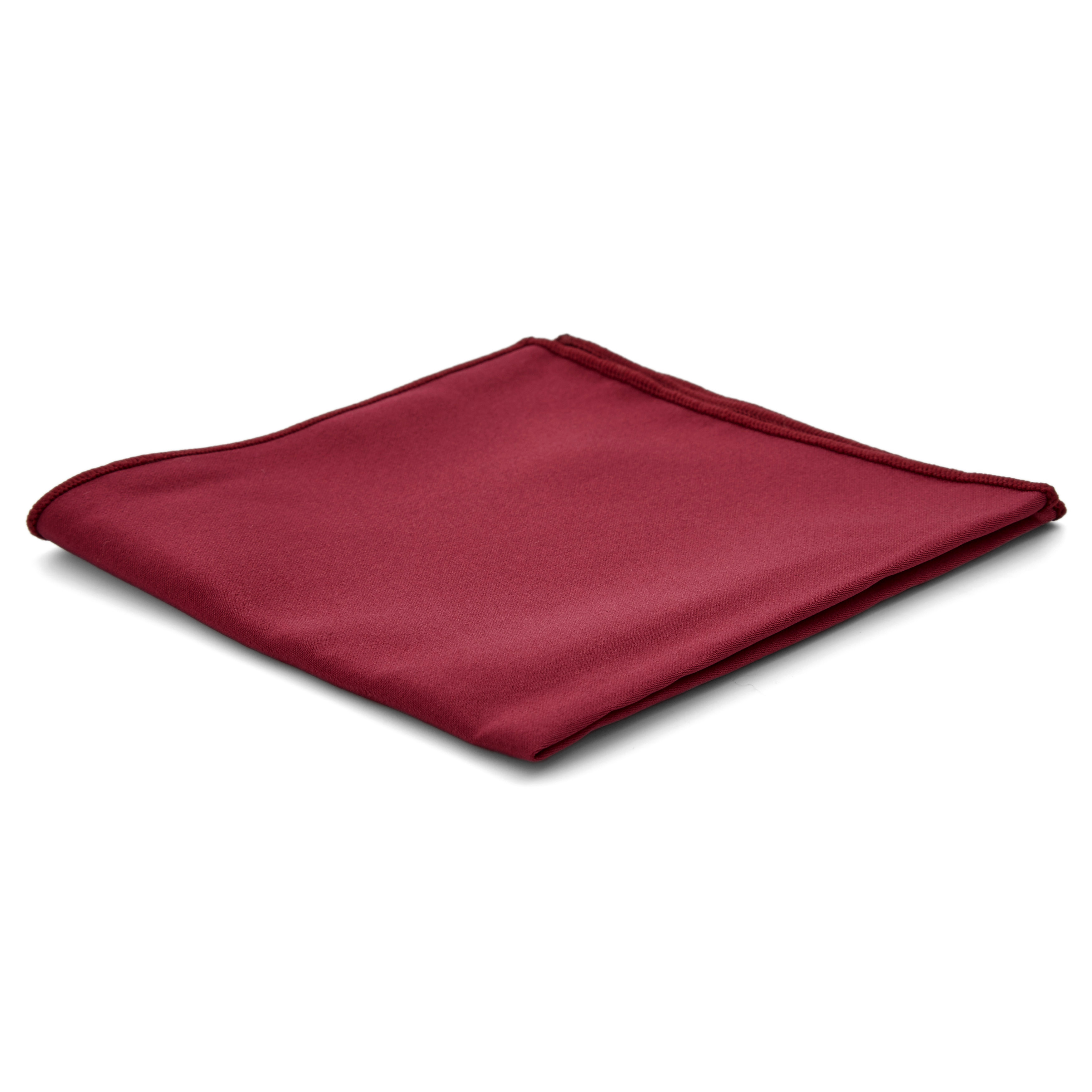 Burgundy Pre-Tied Bow Tie & Pocket Square Set - 2
