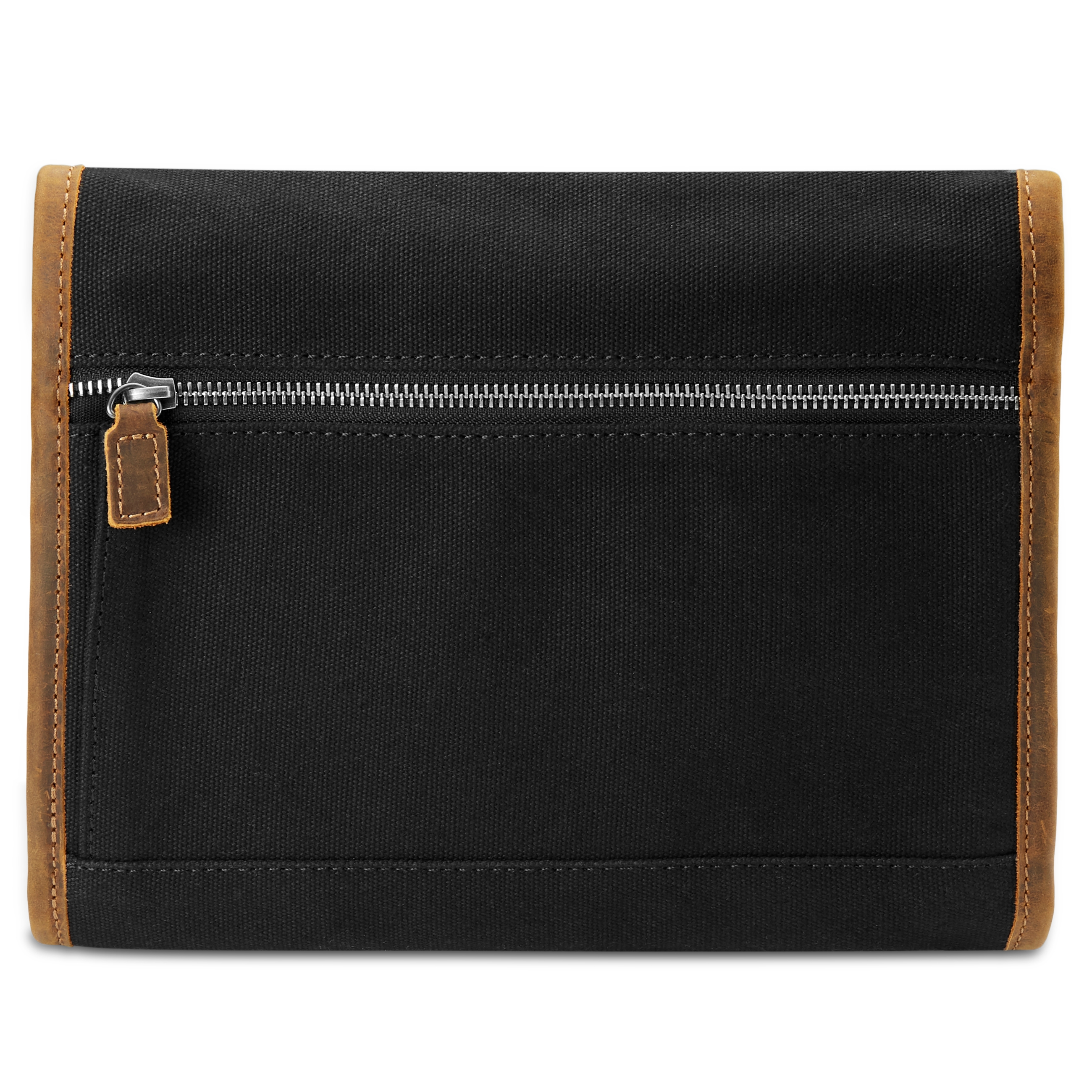 Sylas Tarpa Kulturbeutel In Schwarz & Hellbraun - 4