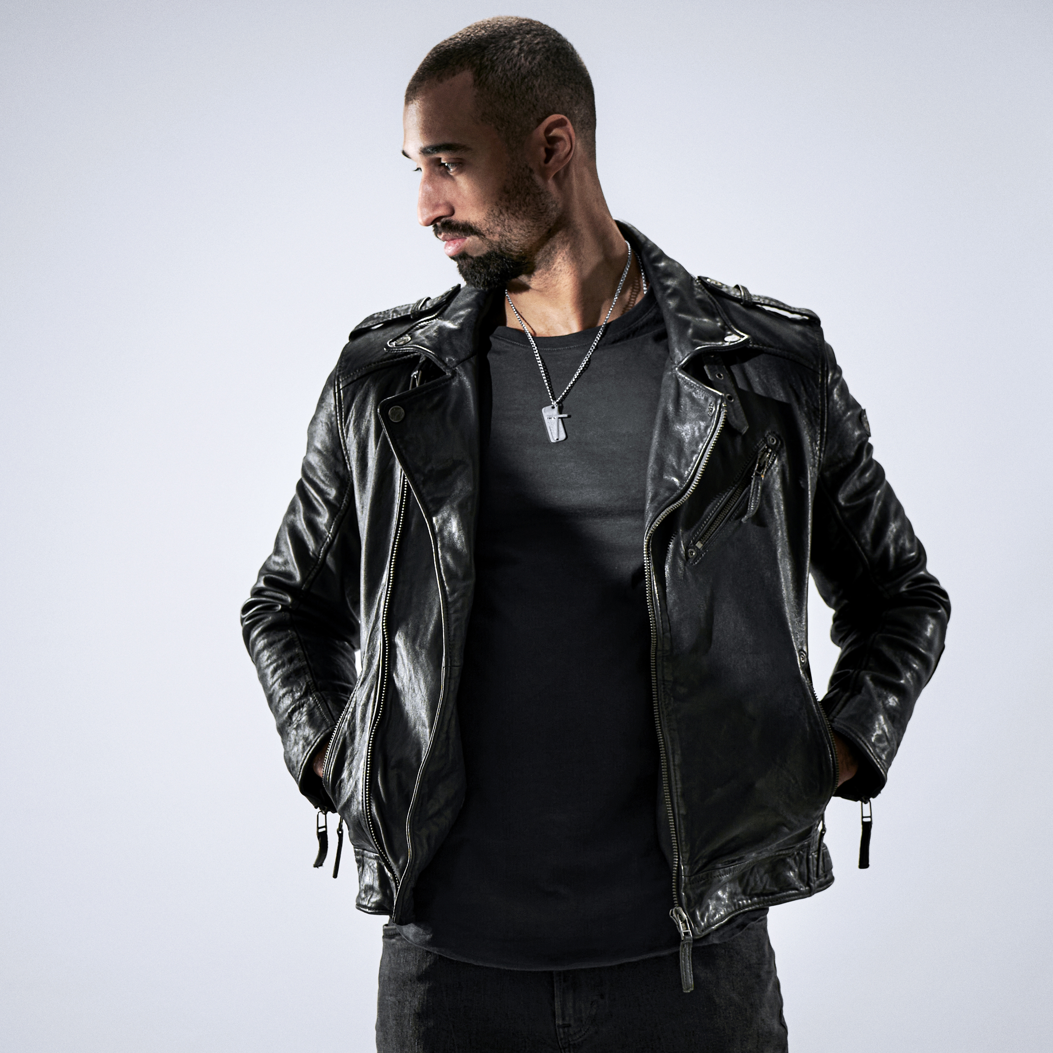 Icarus Rowan Steel Cross & Dog Tag Necklace - 4