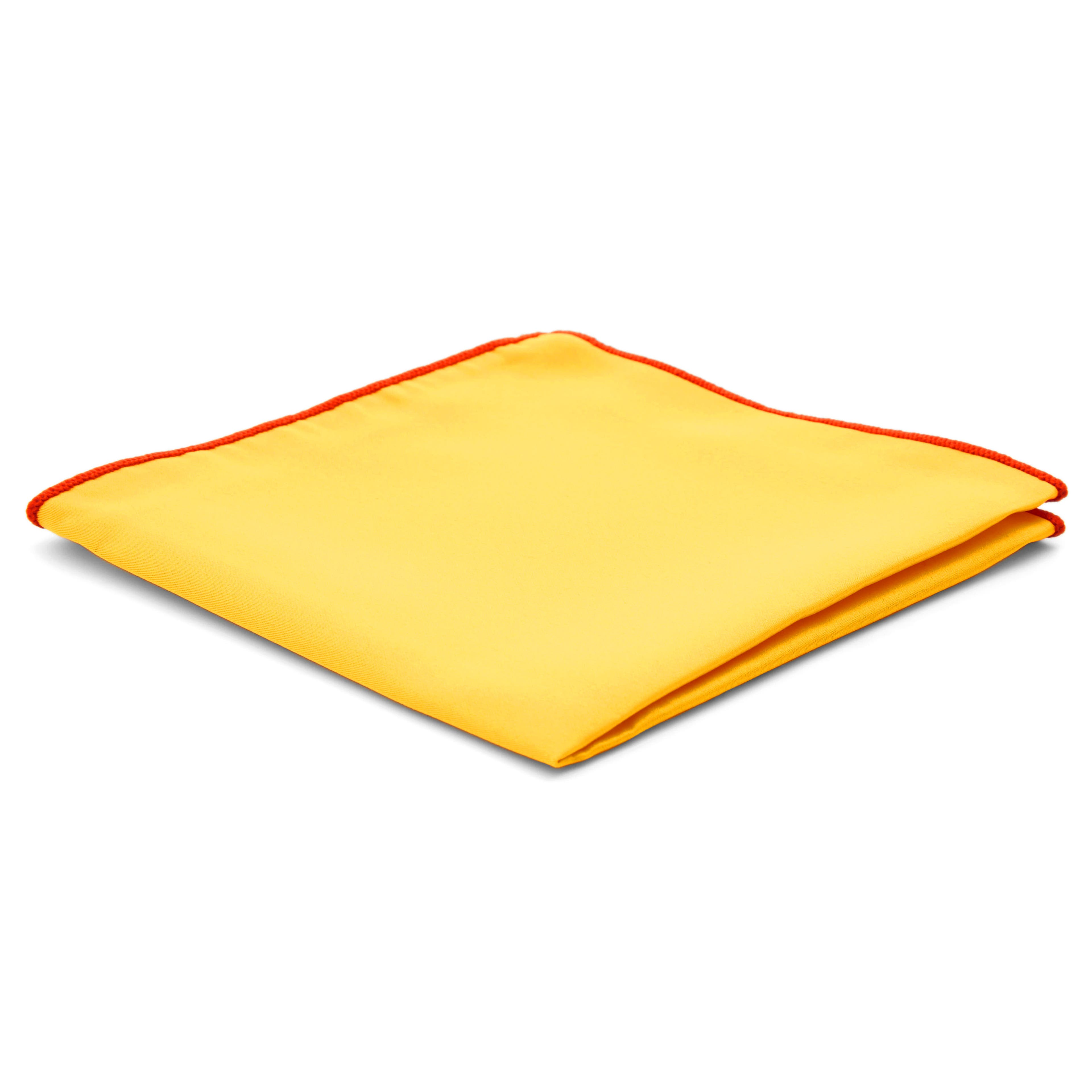 Pochette de costume classique jaune canari