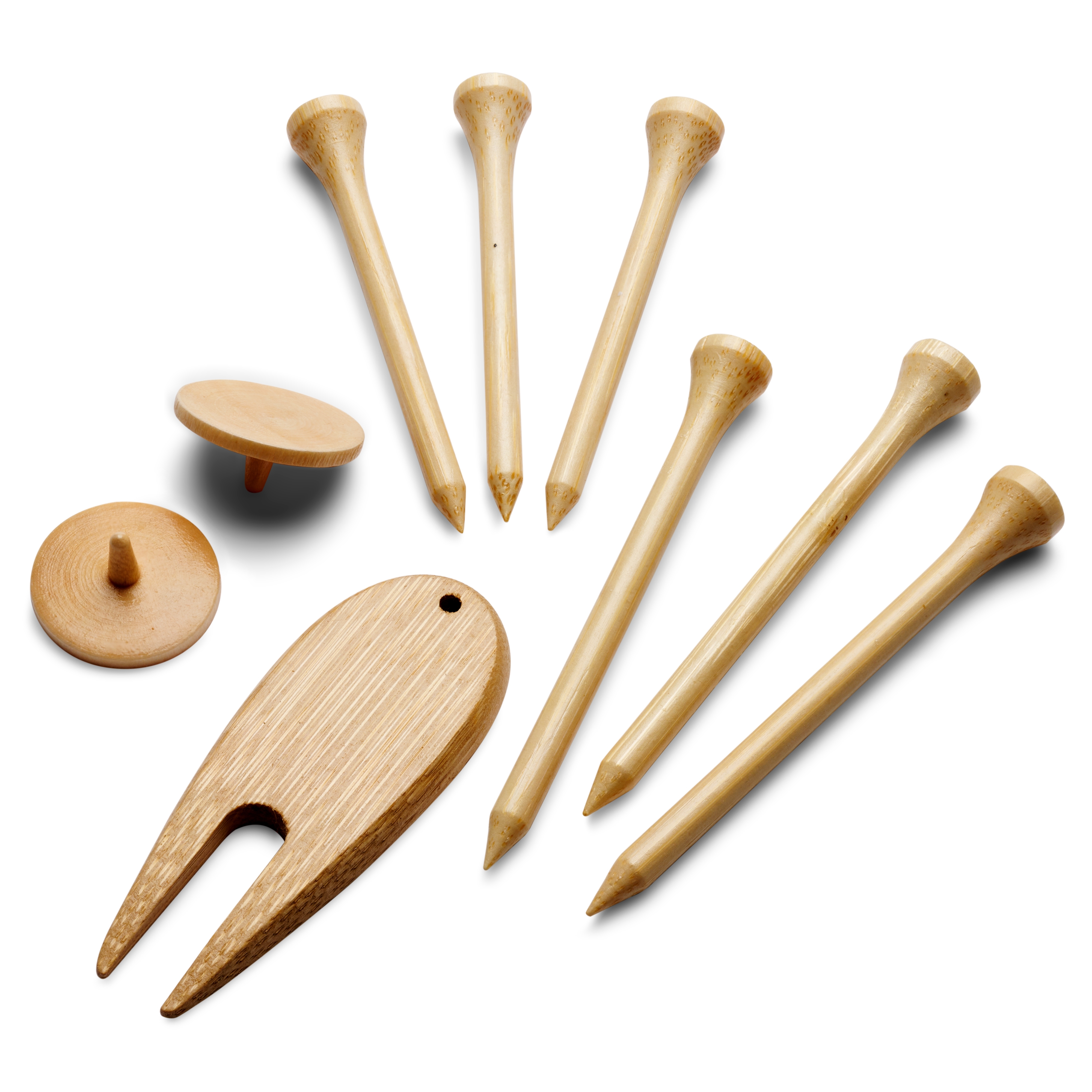 Golf Set | Bamboo Divot, Tees & Ball Markers - 1