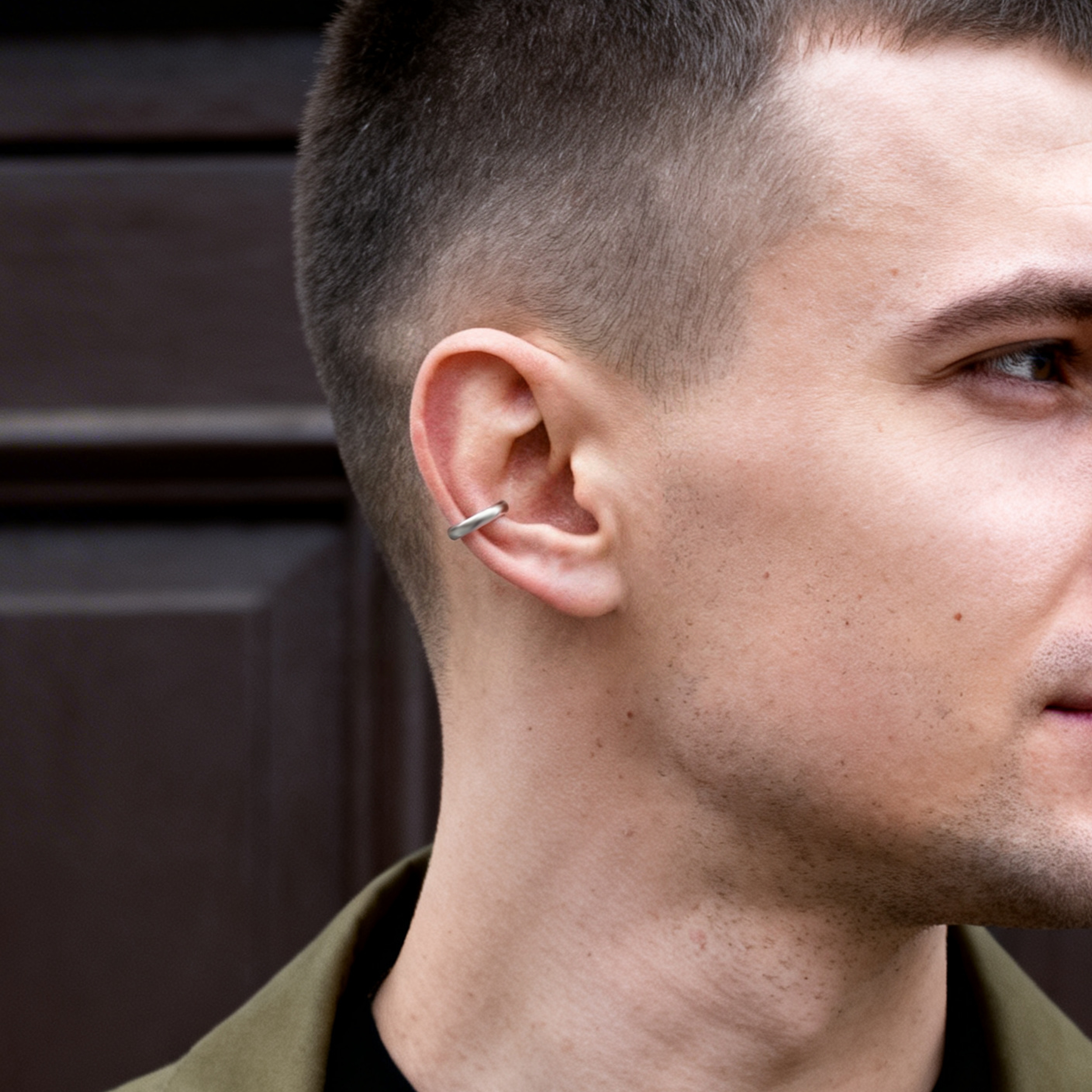 Helix | Ear cuff plateado de 3 mm  - 3