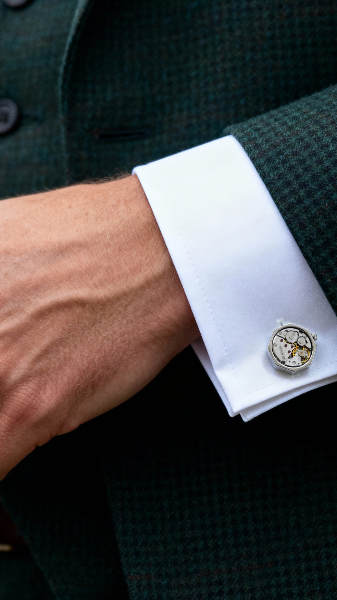 Montblanc Meisterstück Lacquered Stainless Steel Cufflinks In Blue