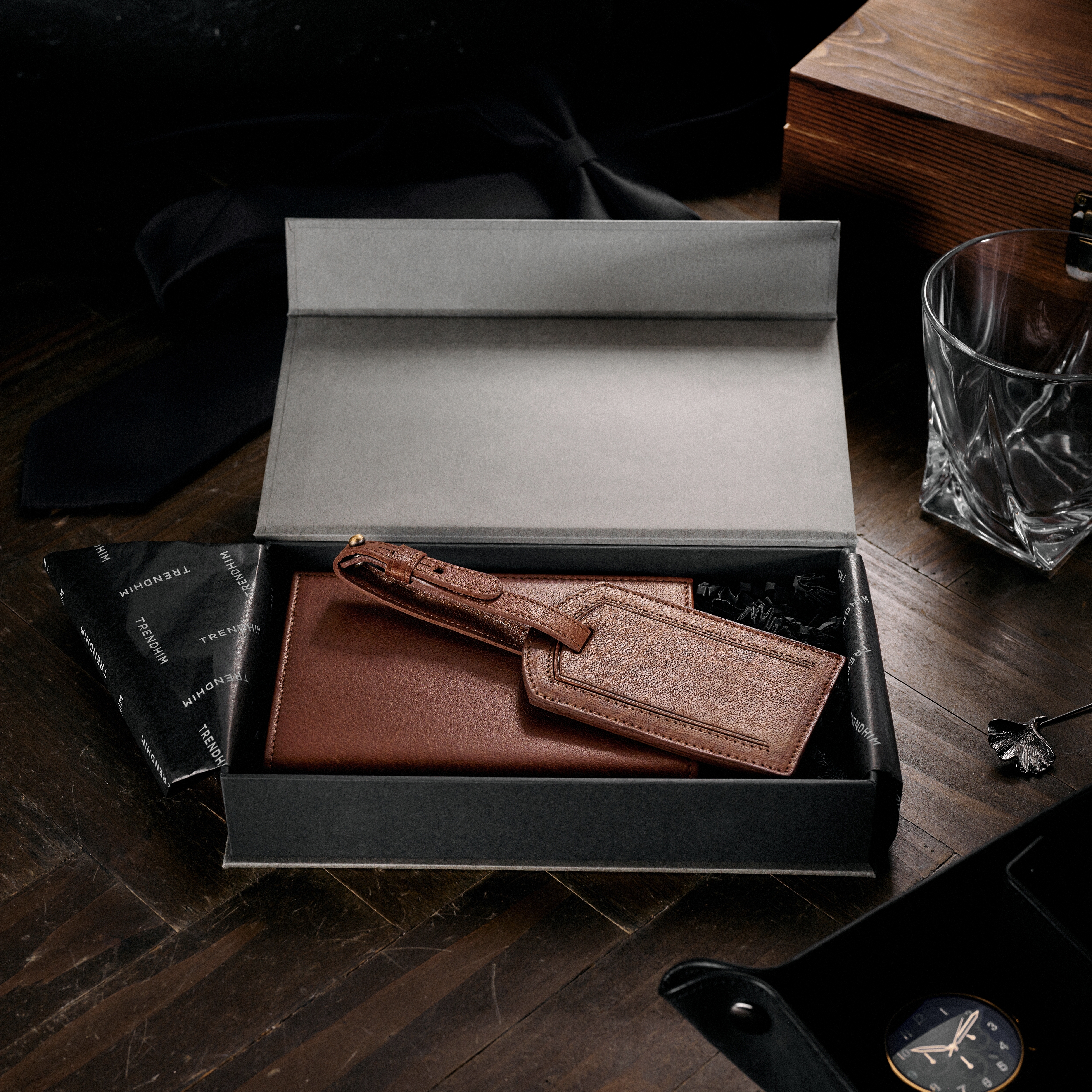 Podróżny zestaw prezentowy | Brązowa skóra - 4