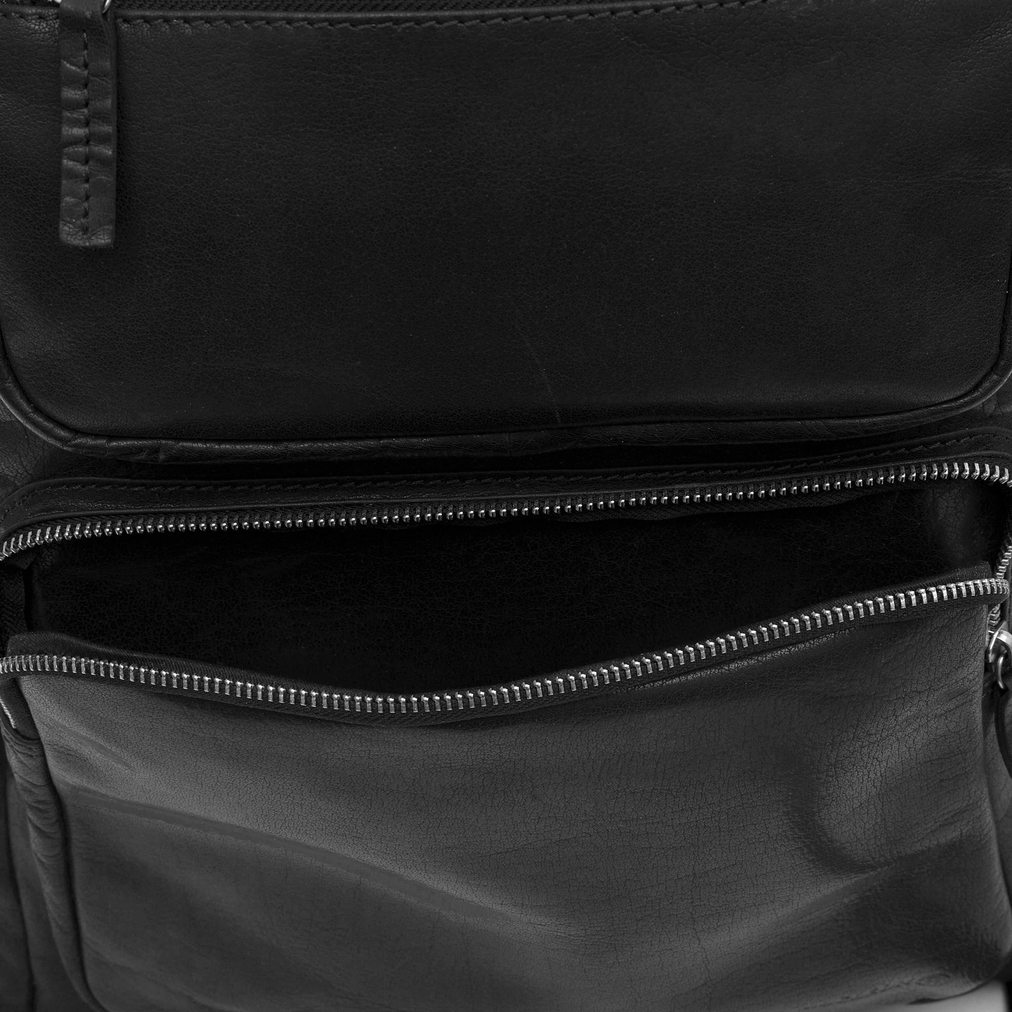 Mochila Montreal de cuero negro - 12