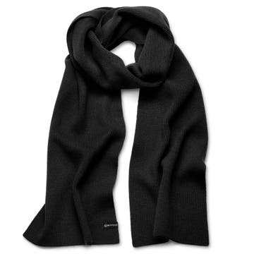 Baltic | Black Fine Knitted Acrylic Scarf Baltic | Black Fine Knitted Acrylic Scarf