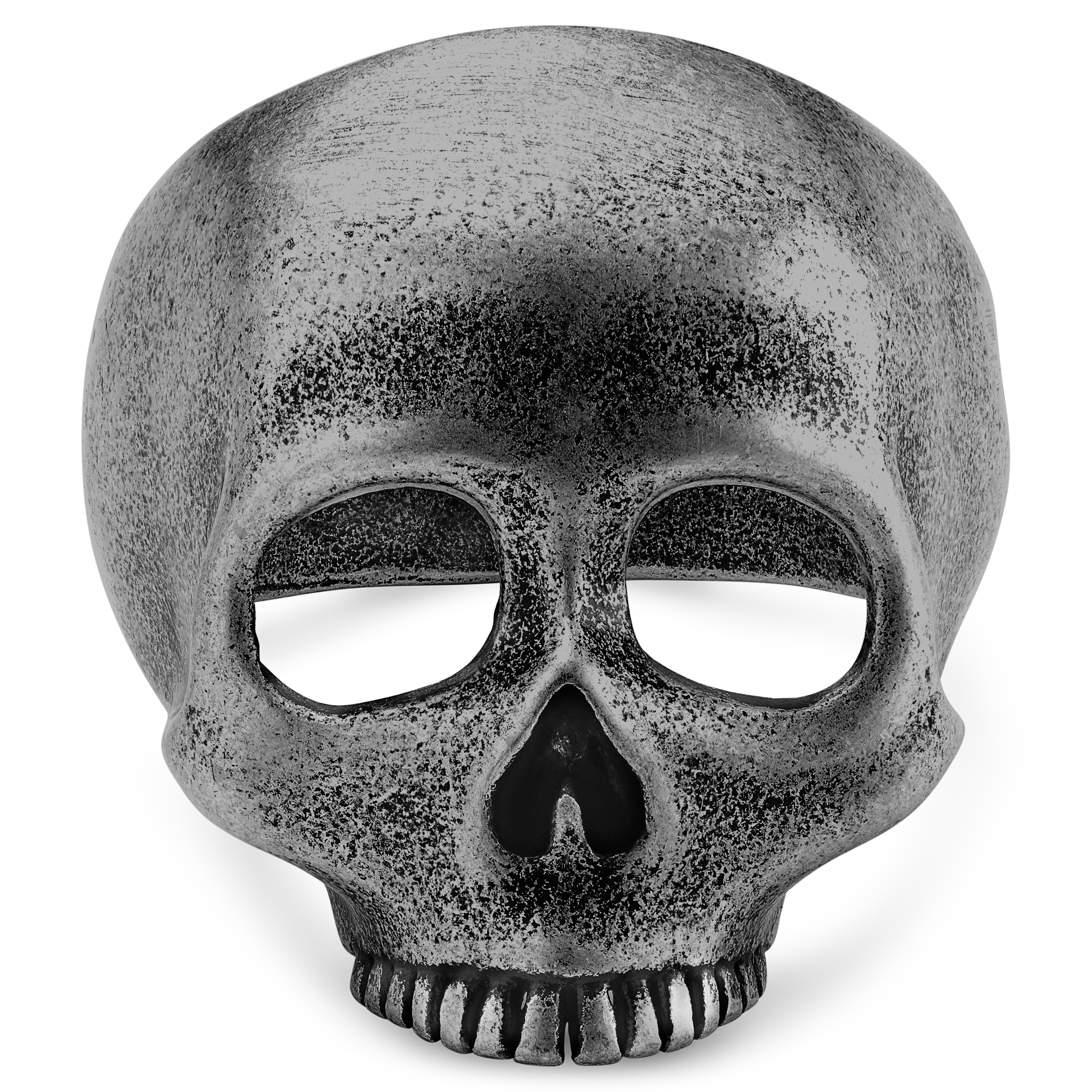 Aspero | Grey Stainless Steel Skull Signet Ring - 2