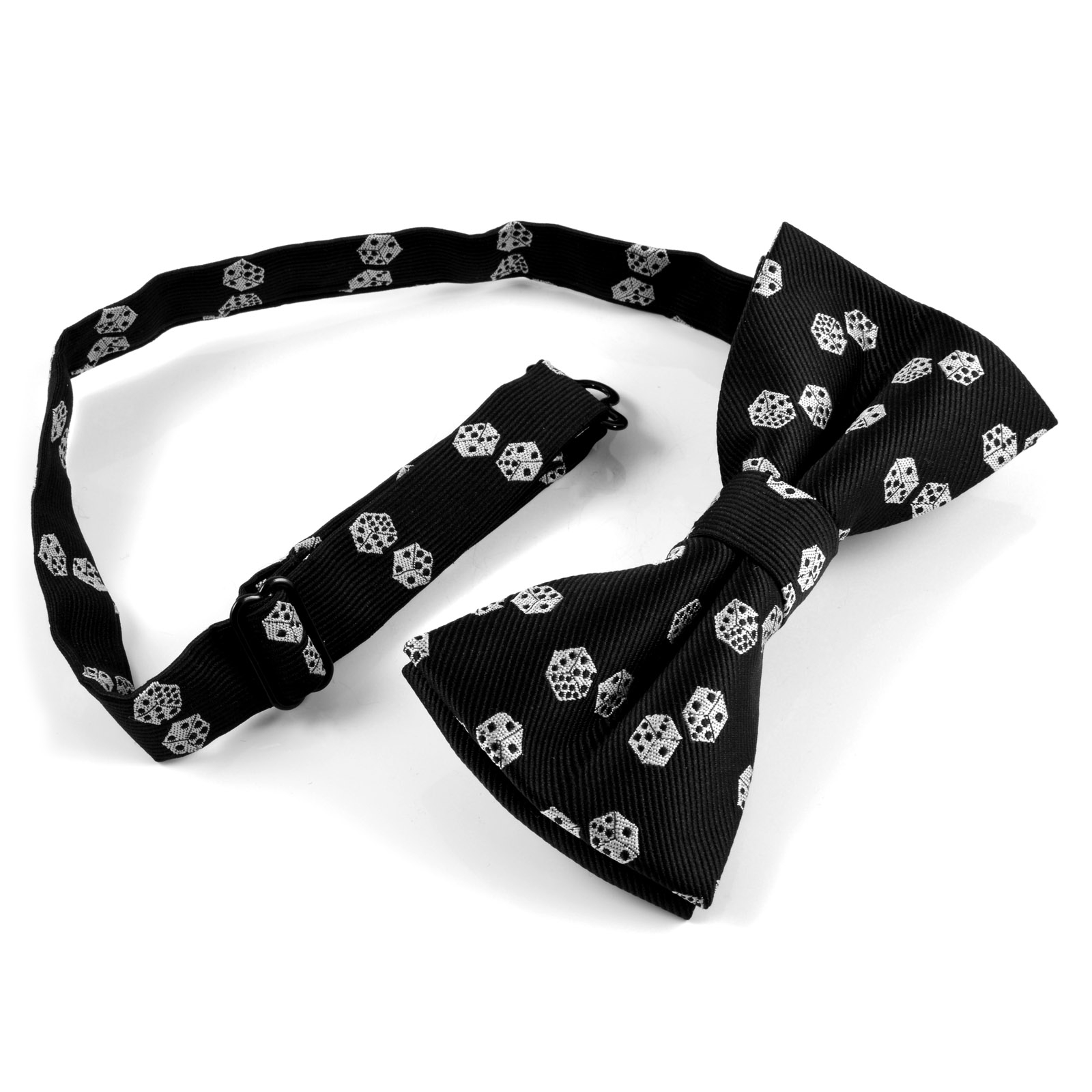 Nœud papillon avec dés noirs - 2