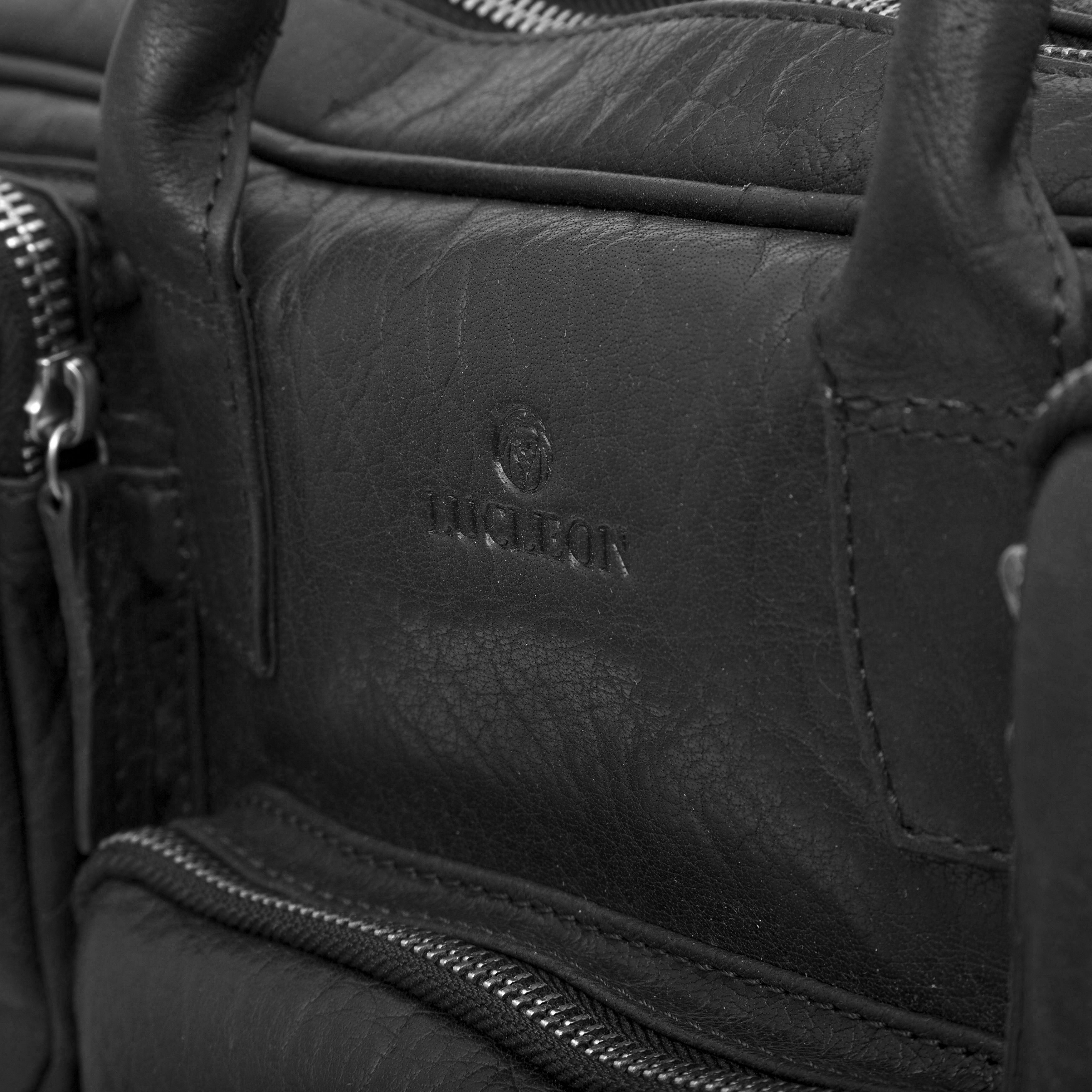 Sac de voyage Montréal Safari en cuir noir  - 11