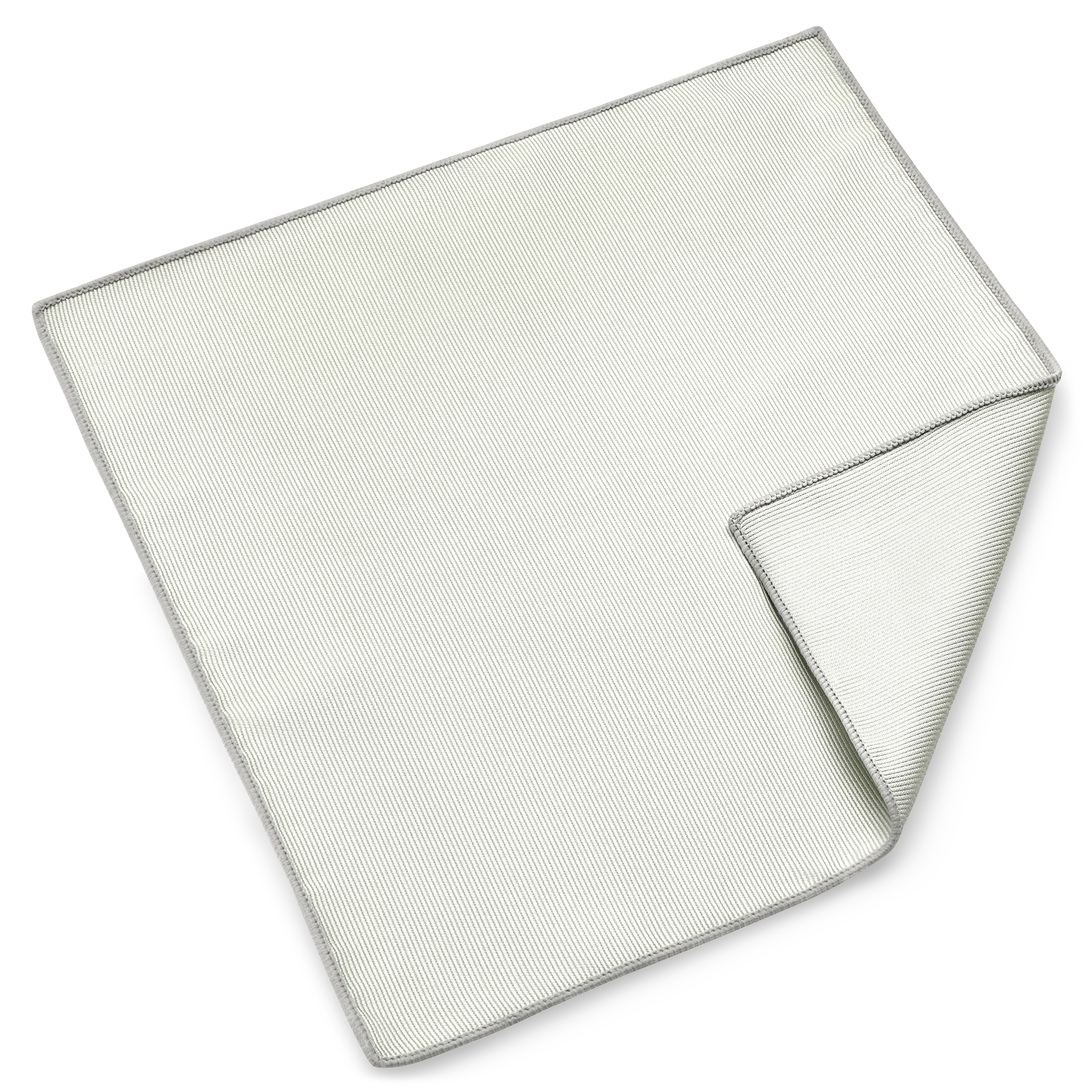 Lichtgrijze Pochet van Grosgrain - 4