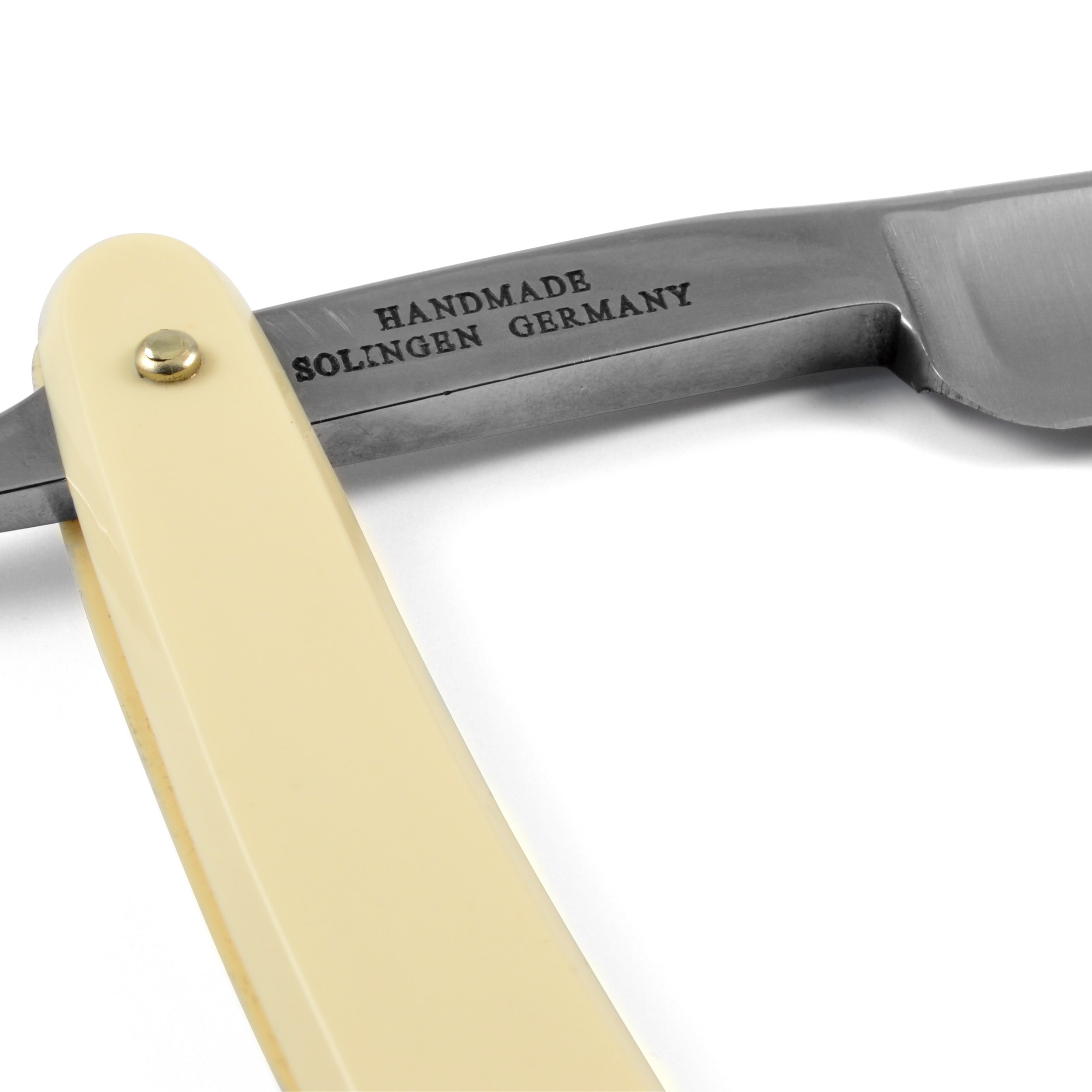 Elfenbein 5/8" Rasiermesser aus Kohlenstoff - 2