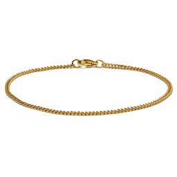 2 mm Gold-tone Chain Bracelet