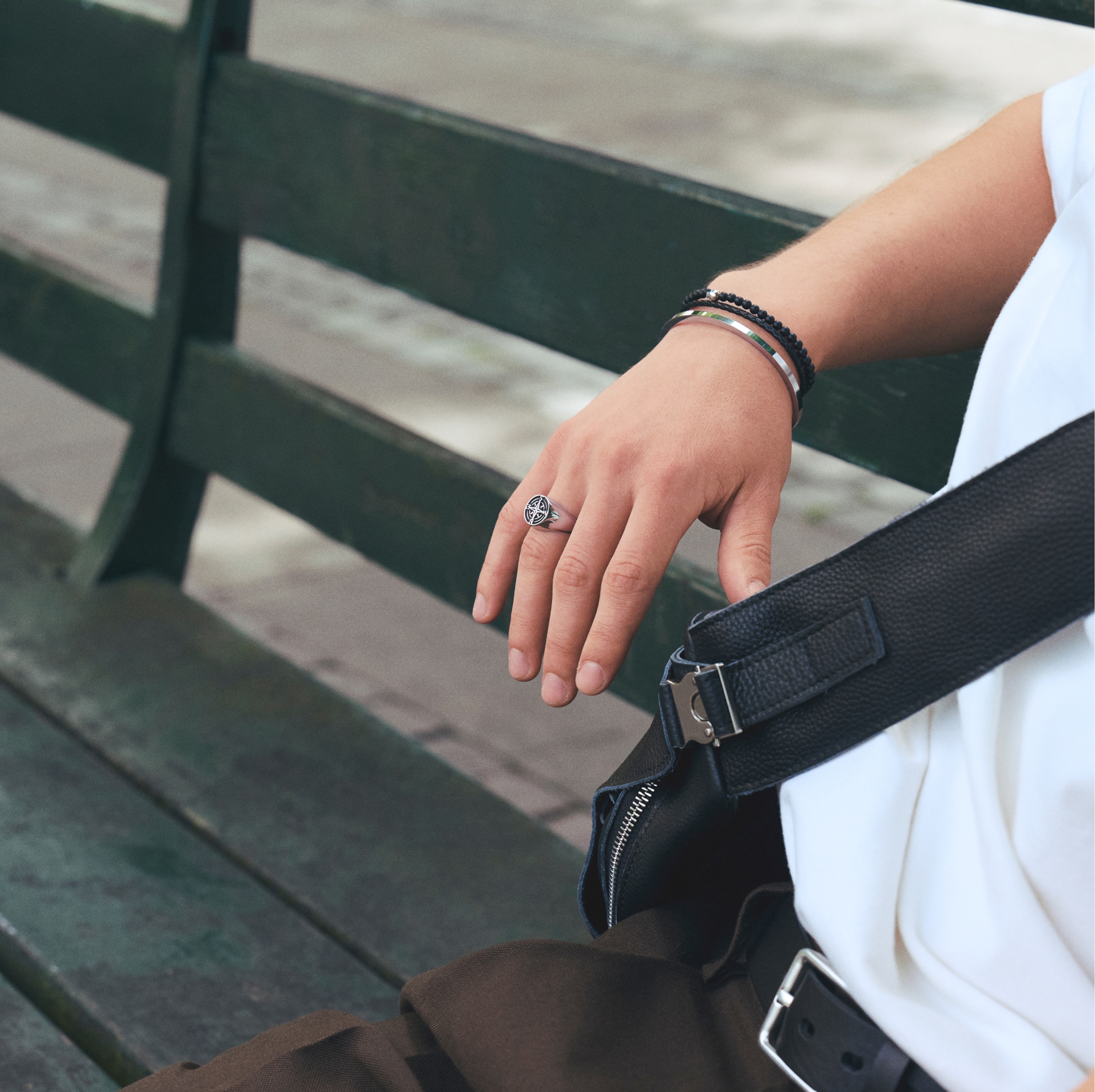 Atlas | Roestvrijstalen Kompas Zegelring - 6