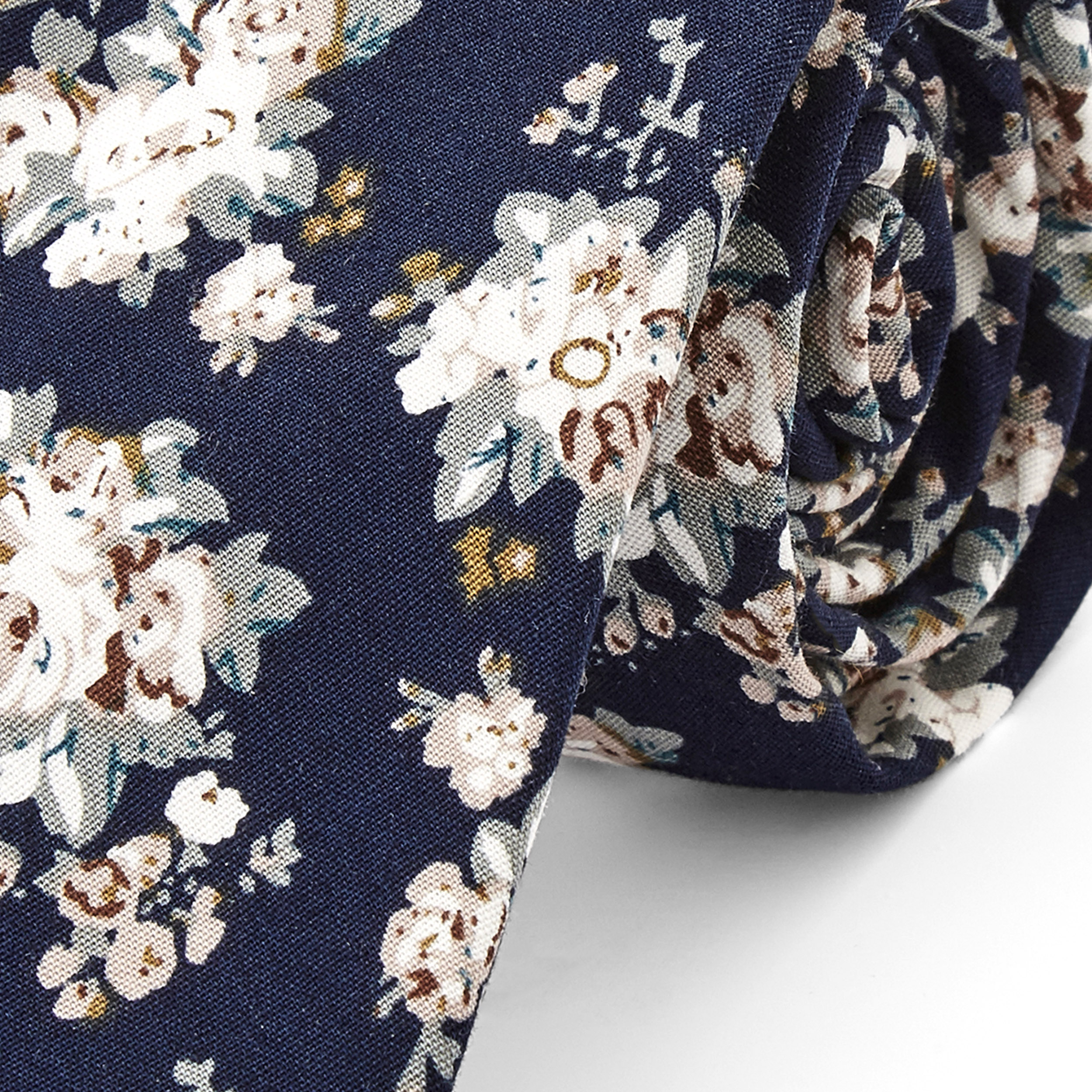 Modro-biela kvetinová kravata - 2