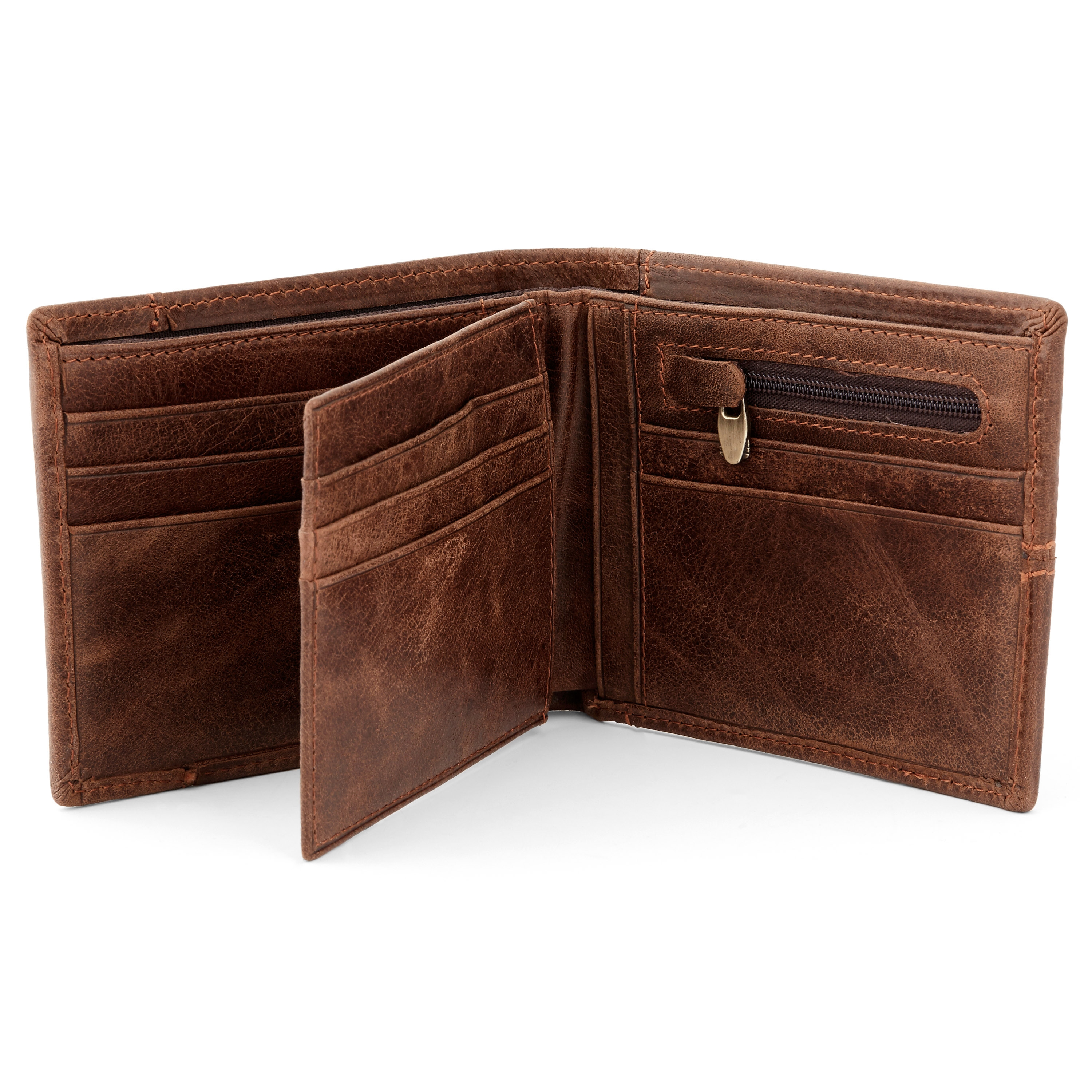 Brun Dubbelvikt Plånbok - 3