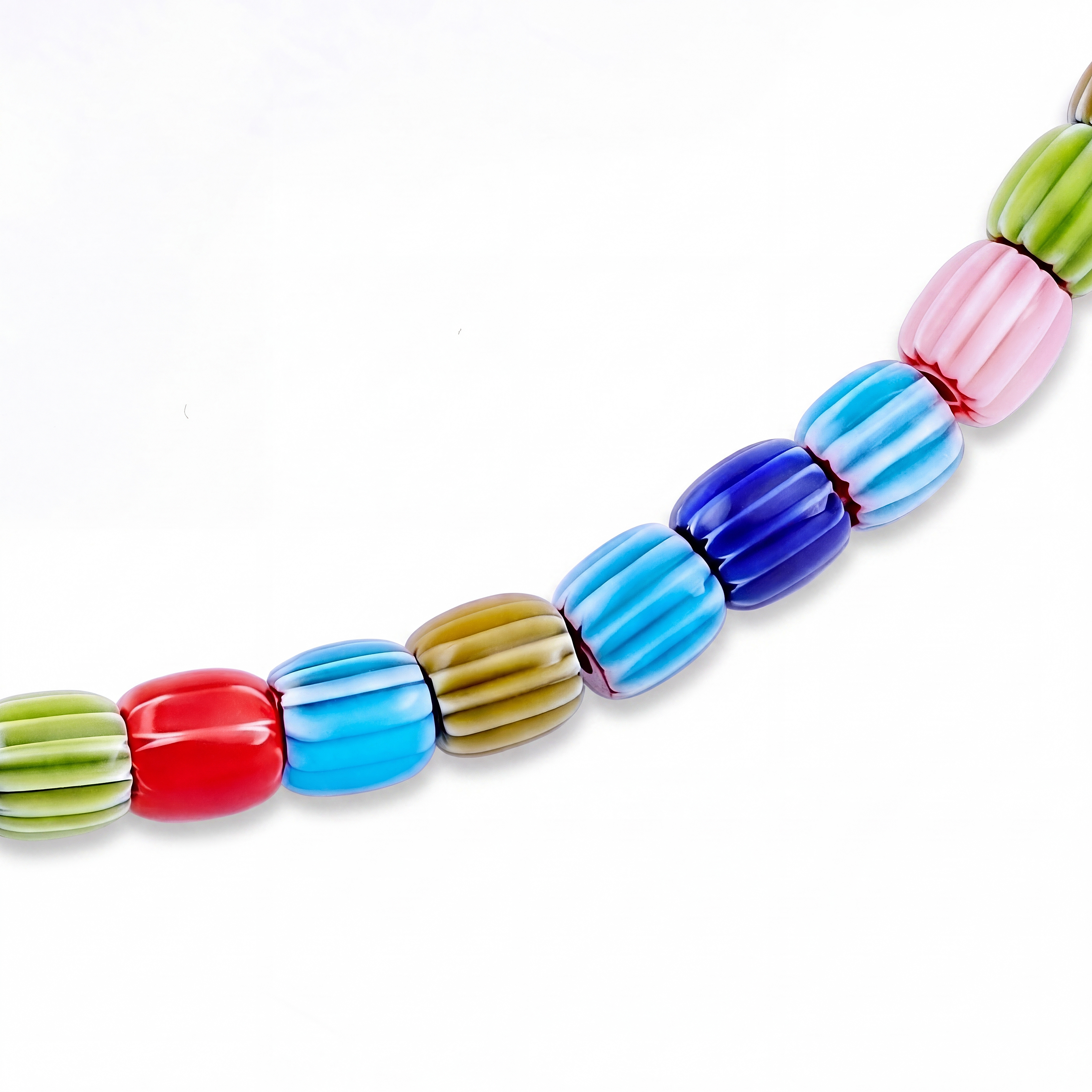 Pearlmania | Wielokolorowy naszyjnik Disco Beaded - 3