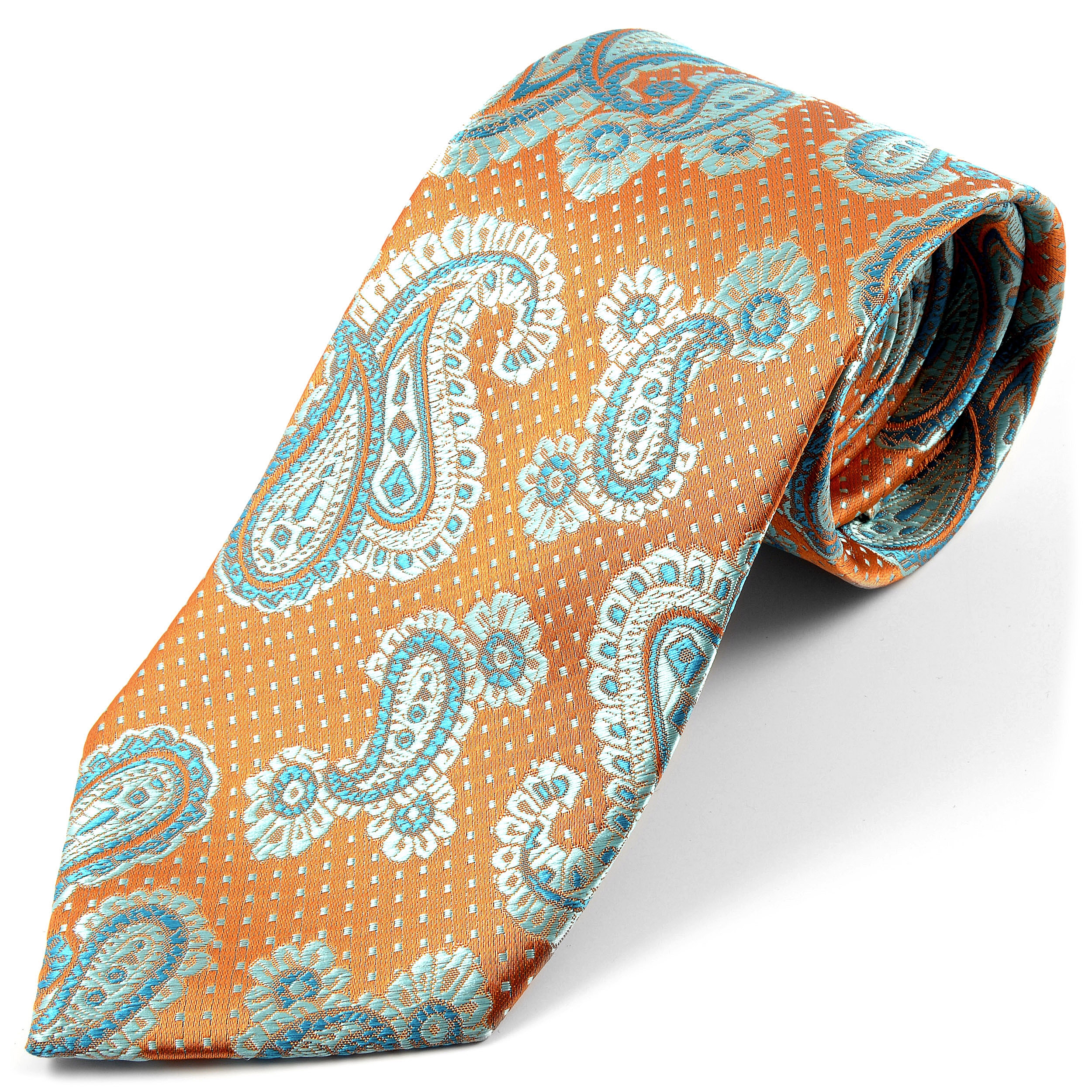 Vaaleansininen Paisley Silkkisolmio - 1