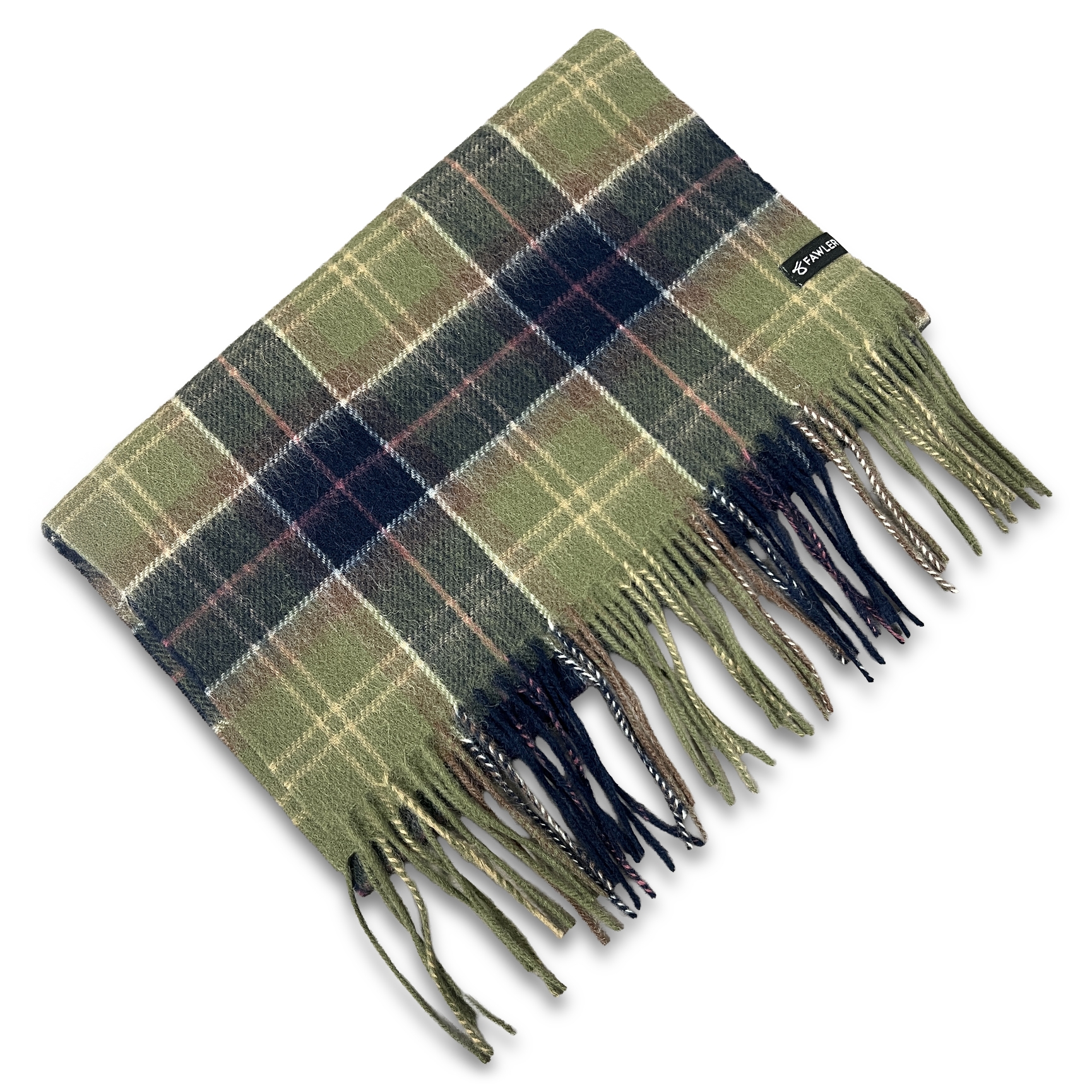 Highlands | Grøn & Blå Ternet Hunting Uldtørklæde - 5