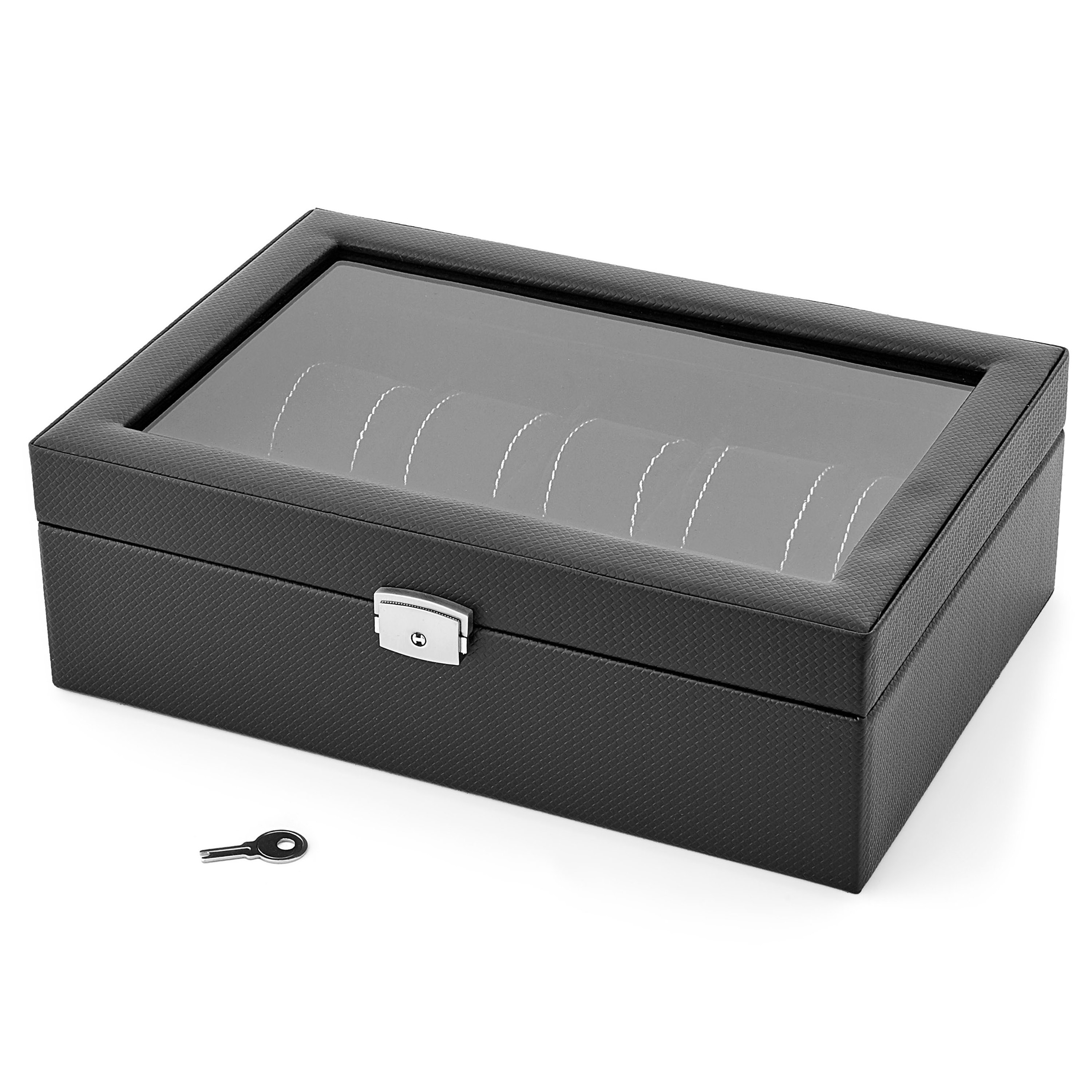 Čierny box na hodinky Hadia koža - 10 hodinky - 3