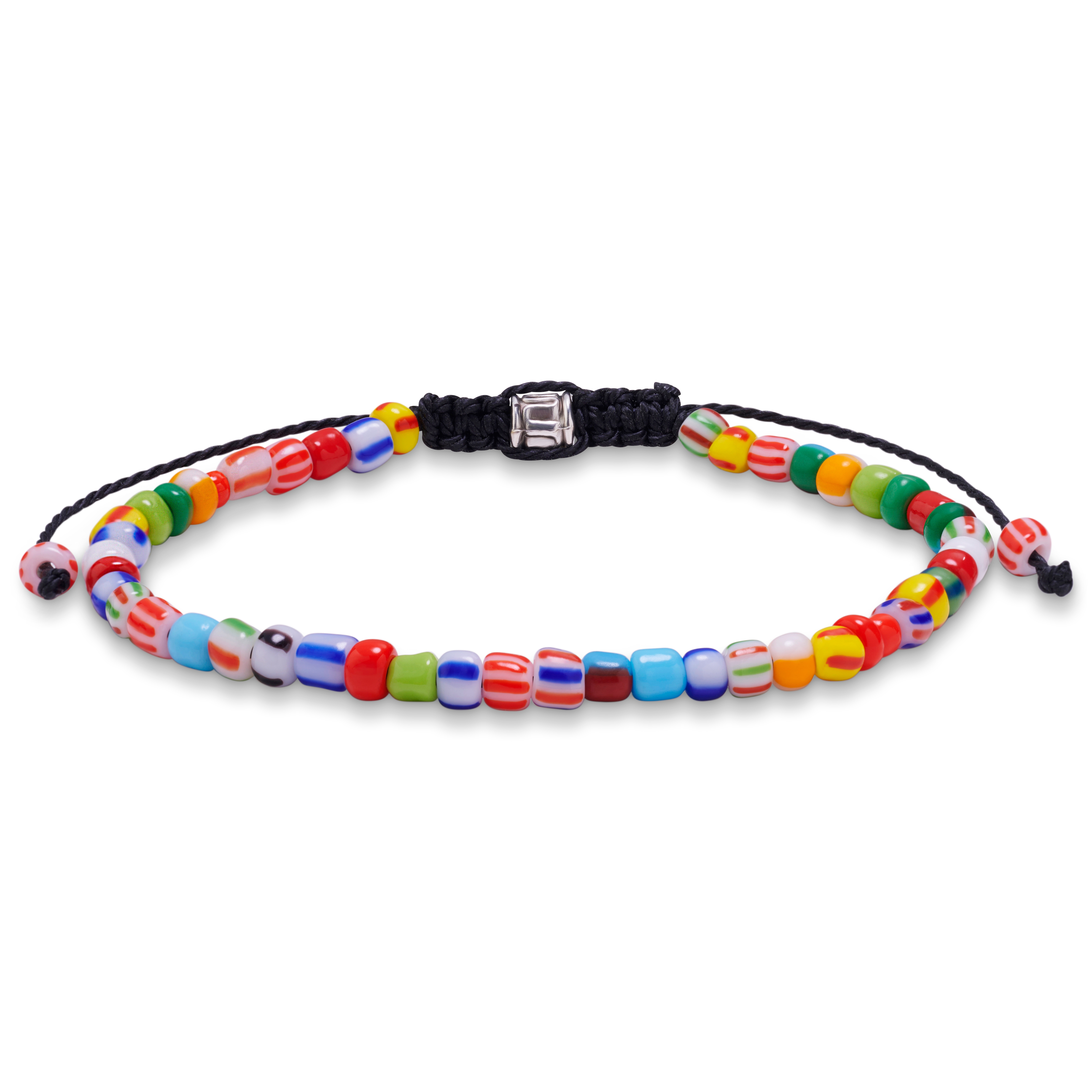 Amalfi | Sunrise Multi-Glass Beaded Bracelet with Adjustable Lock