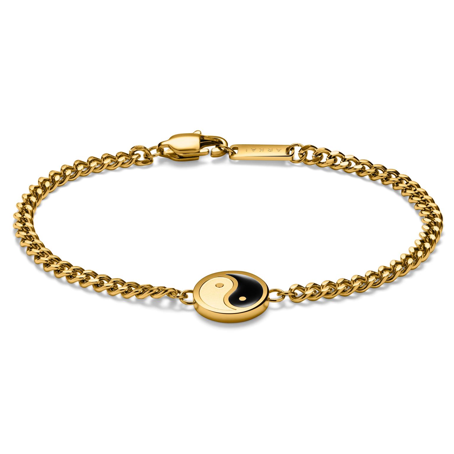 Unity | Pulsera con yin yang dorada Unity | Pulsera con yin yang dorada