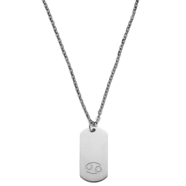Kräftans Stjärntecken Silverfärgat Stålhalsband Kräftans Stjärntecken Silverfärgat Stålhalsband