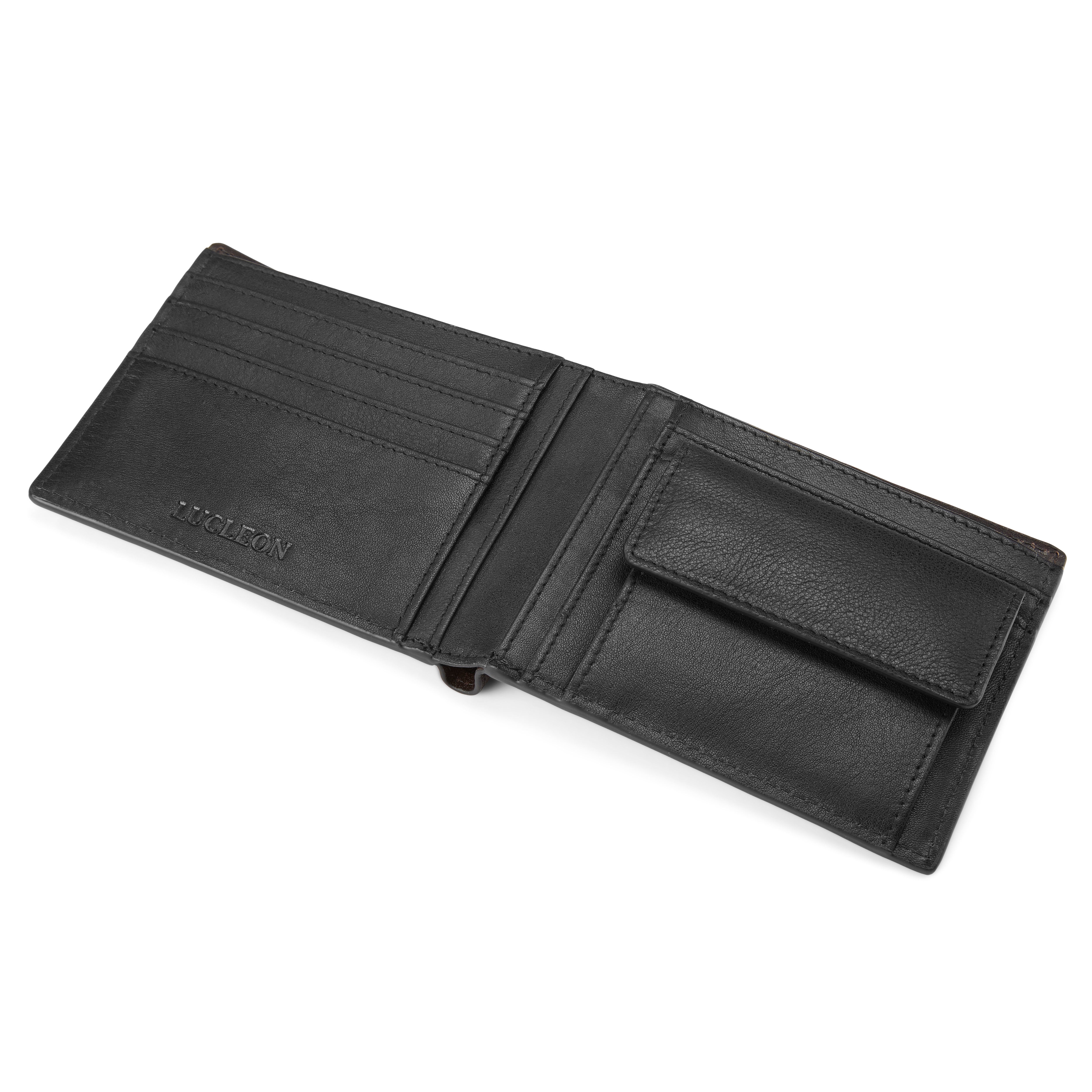 Lukas Black Leather RFID-Blocking Wallet - 4