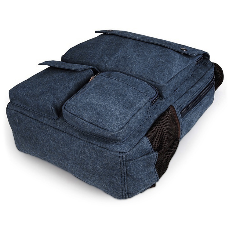 Blauwe Compacte Denim Backpack - 6