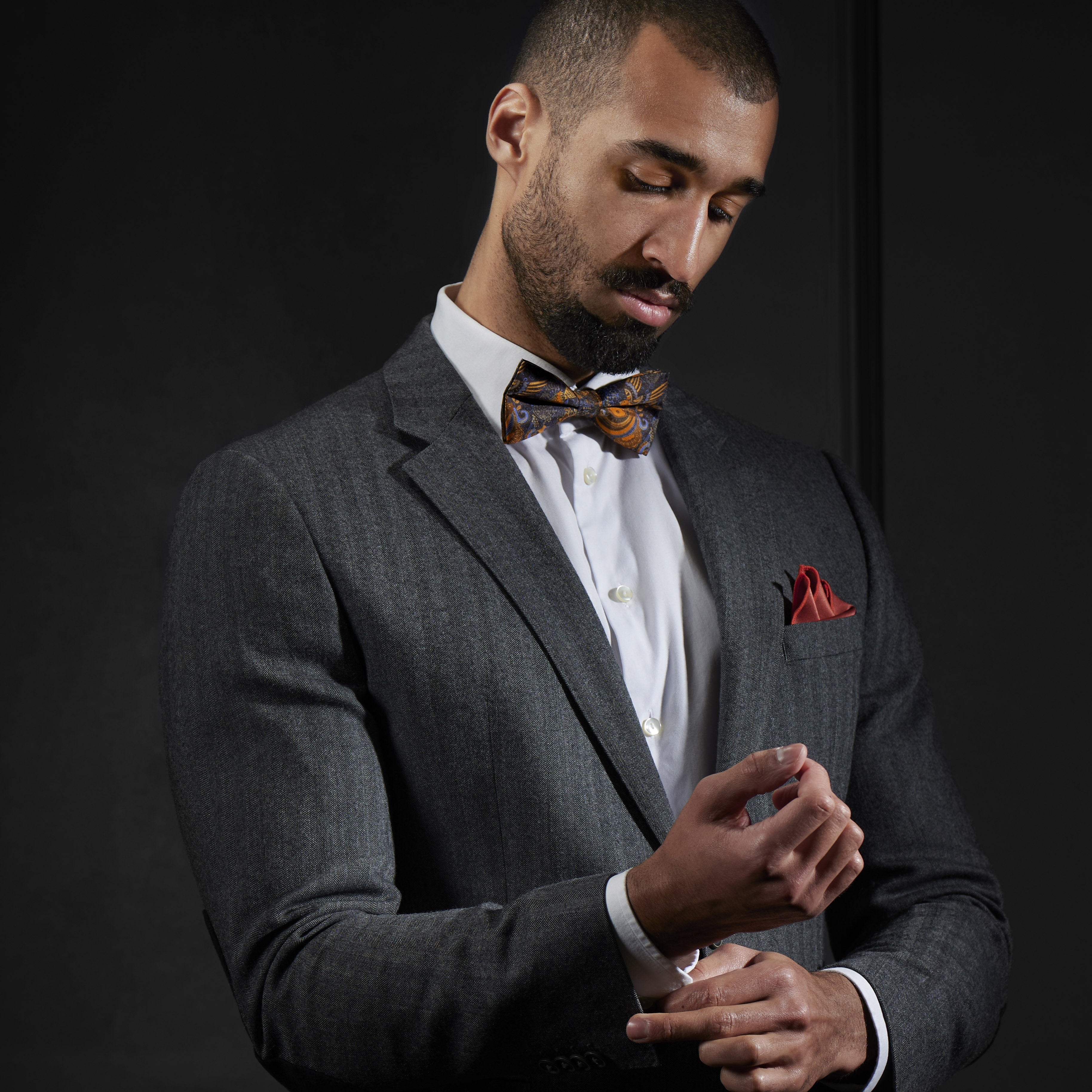 Копринена папийонка Bert - 4